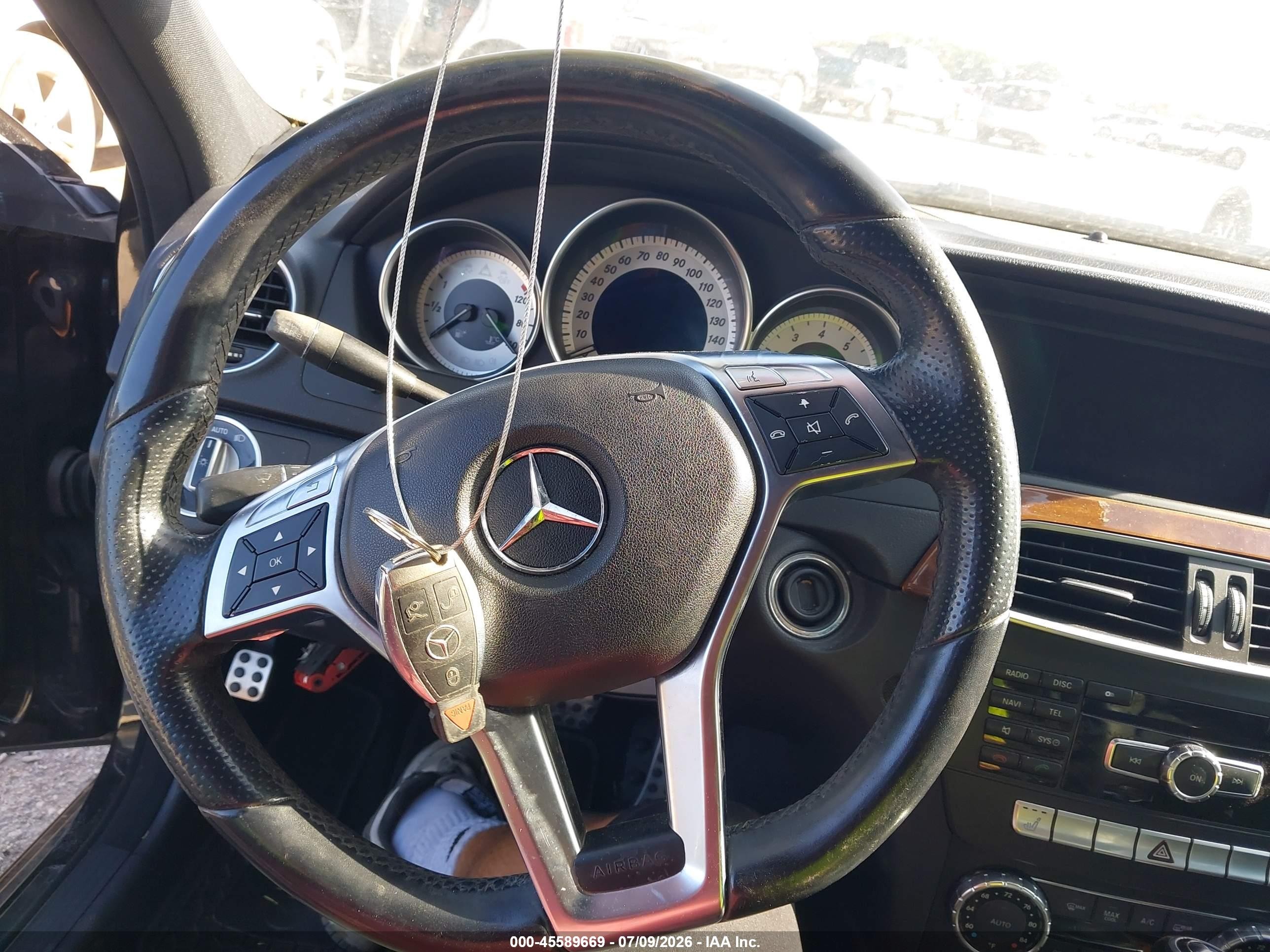 2012 Mercedes-benz C 250 Sport Black vin: WDDGF4HB7CR223930