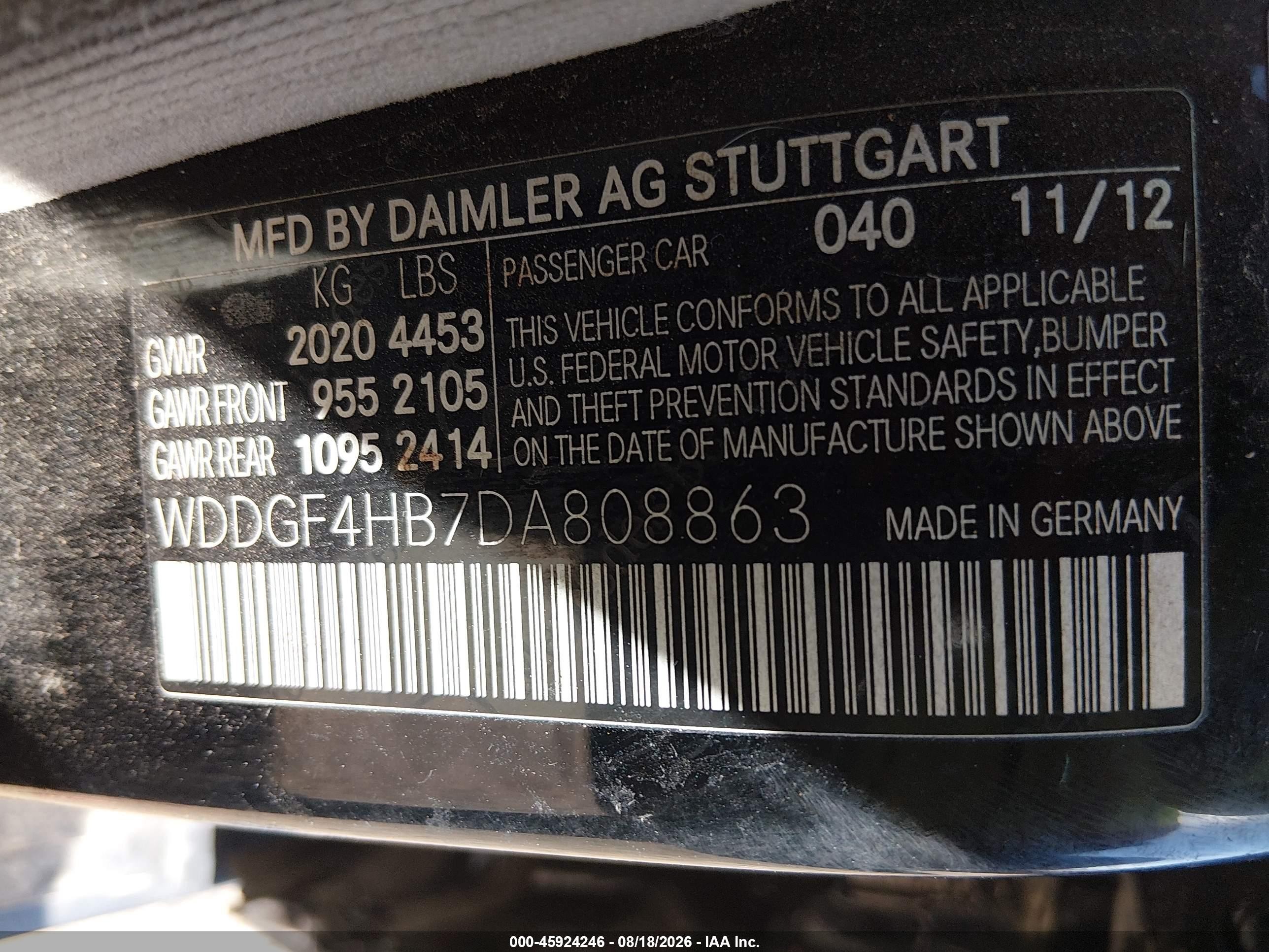 2013 Mercedes-benz C 250 Sport Black vin: WDDGF4HB7DA808863