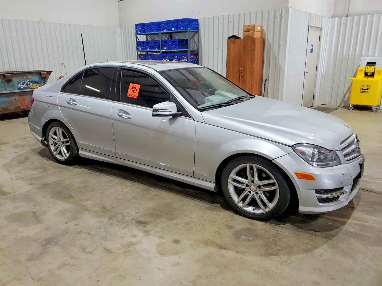 2013 Mercedes-benz C 250 Silver vin: WDDGF4HB7DR248974