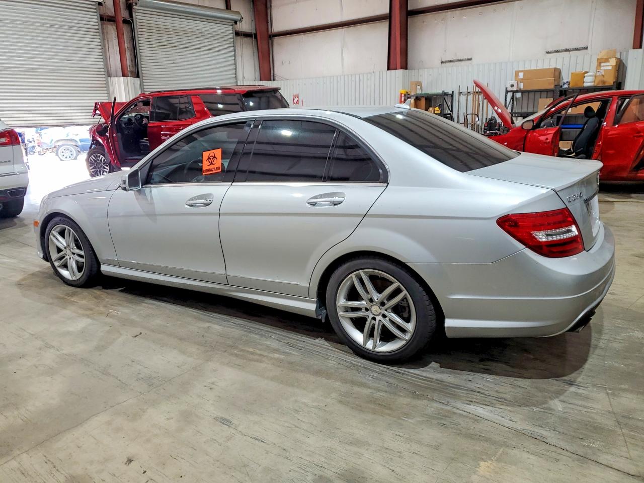 2013 Mercedes-benz C 250 Silver vin: WDDGF4HB7DR248974