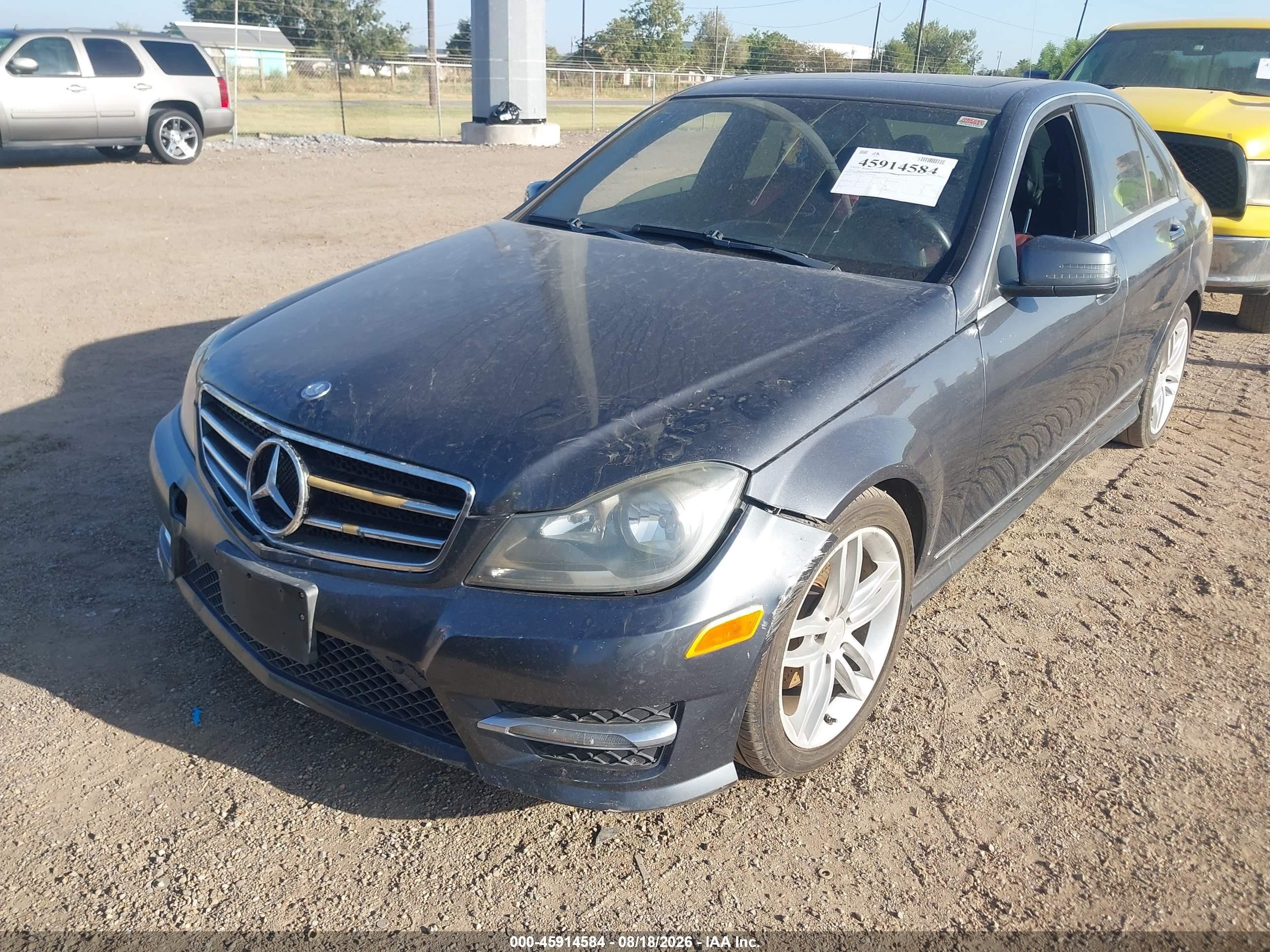 2013 Mercedes-benz C 250 Sport Gray vin: WDDGF4HB7DR258548