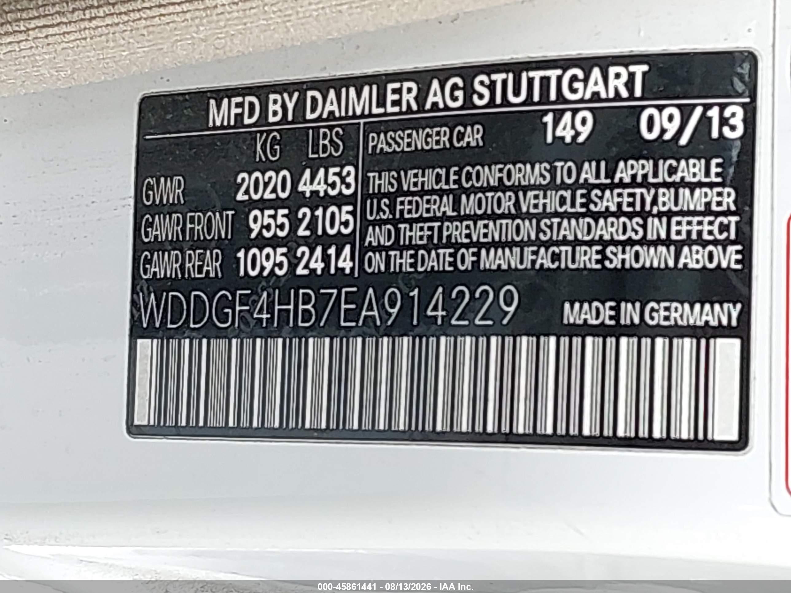 2014 Mercedes-benz C 250 Sport White vin: WDDGF4HB7EA914229