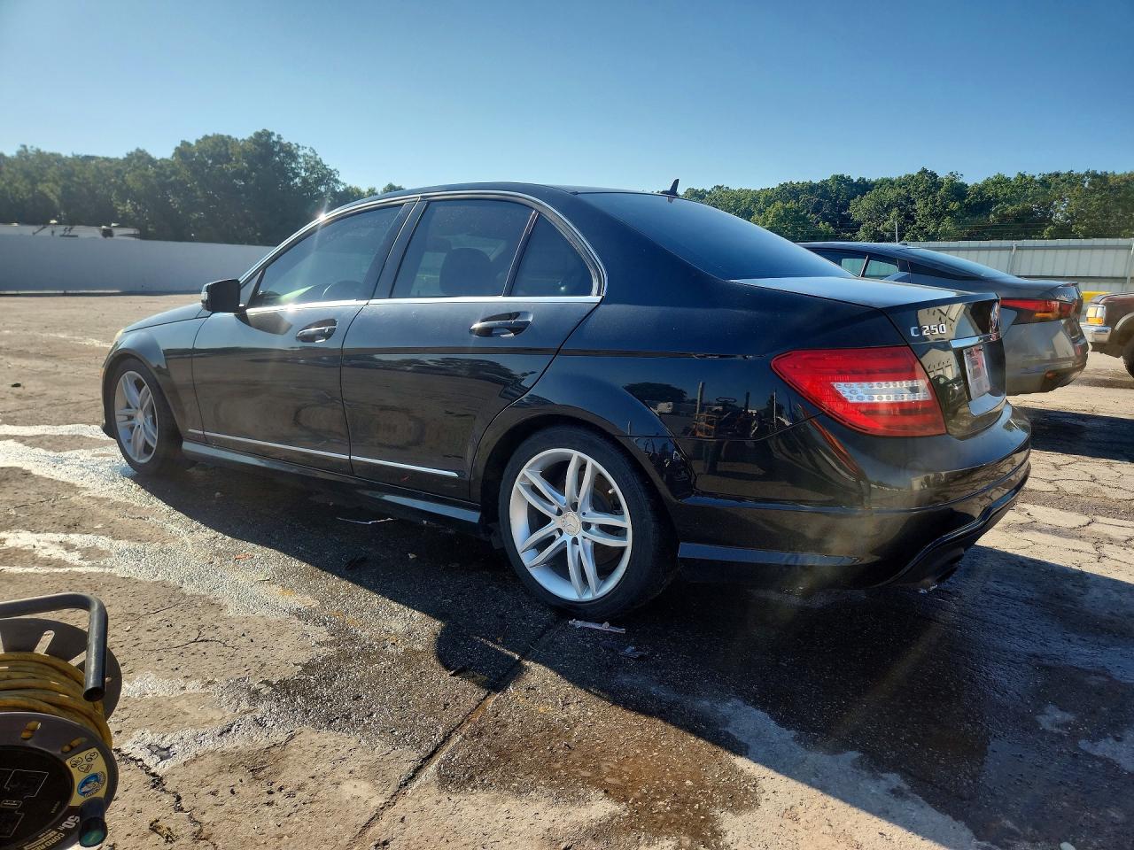 2014 Mercedes-benz C 250 Black vin: WDDGF4HB7EA946937