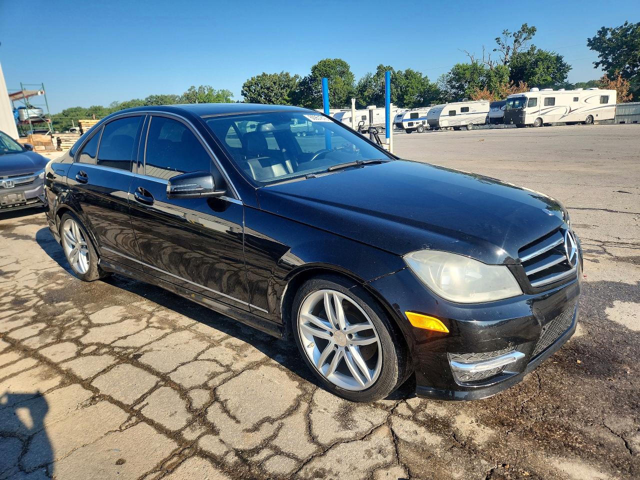 2014 Mercedes-benz C 250 Black vin: WDDGF4HB7EA946937