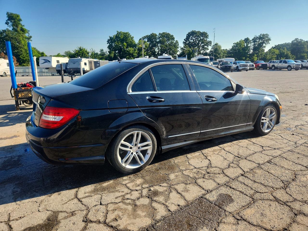 2014 Mercedes-benz C 250 Black vin: WDDGF4HB7EA946937