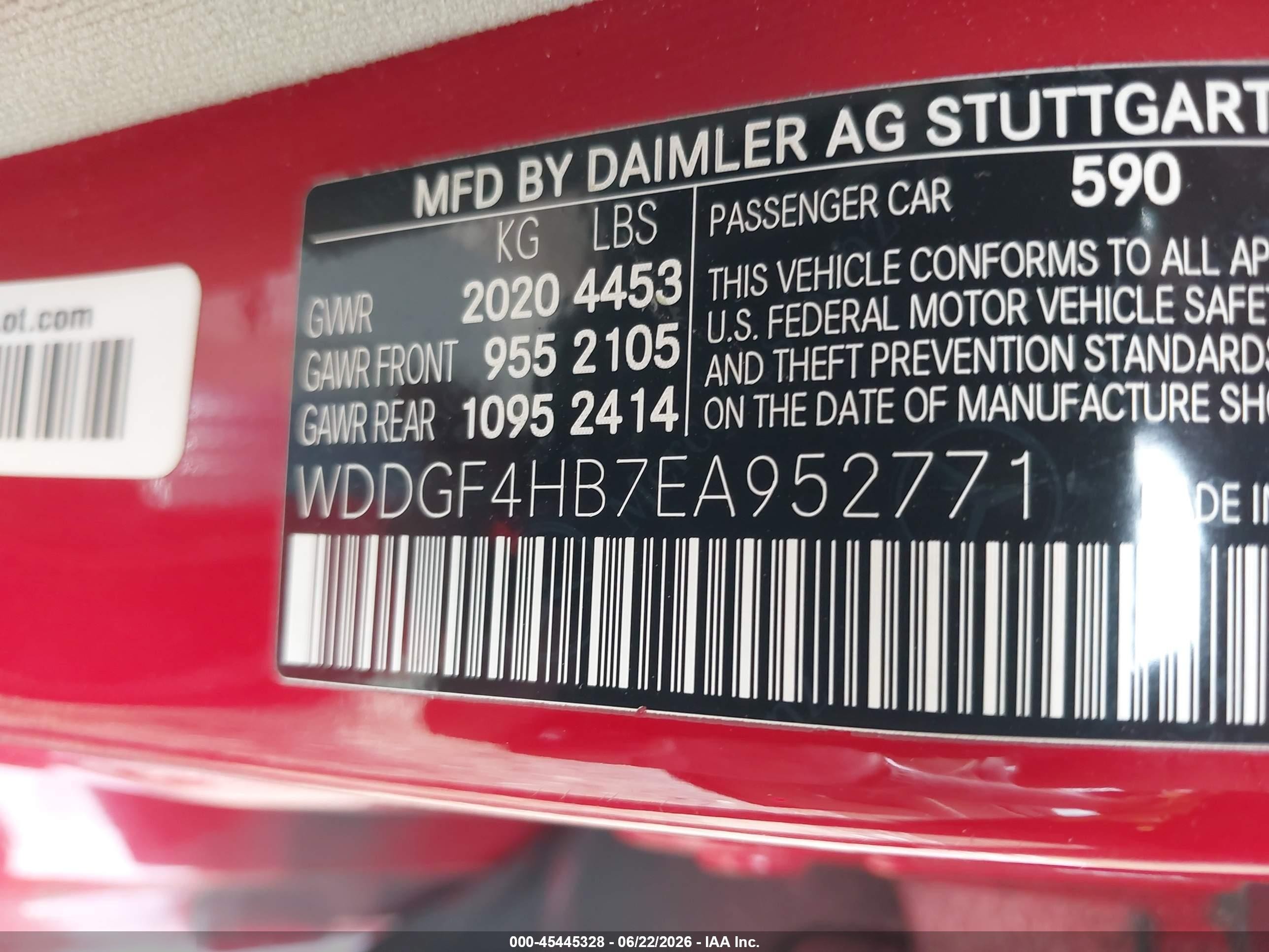 2014 Mercedes-benz C 250 Sport Red vin: WDDGF4HB7EA952771