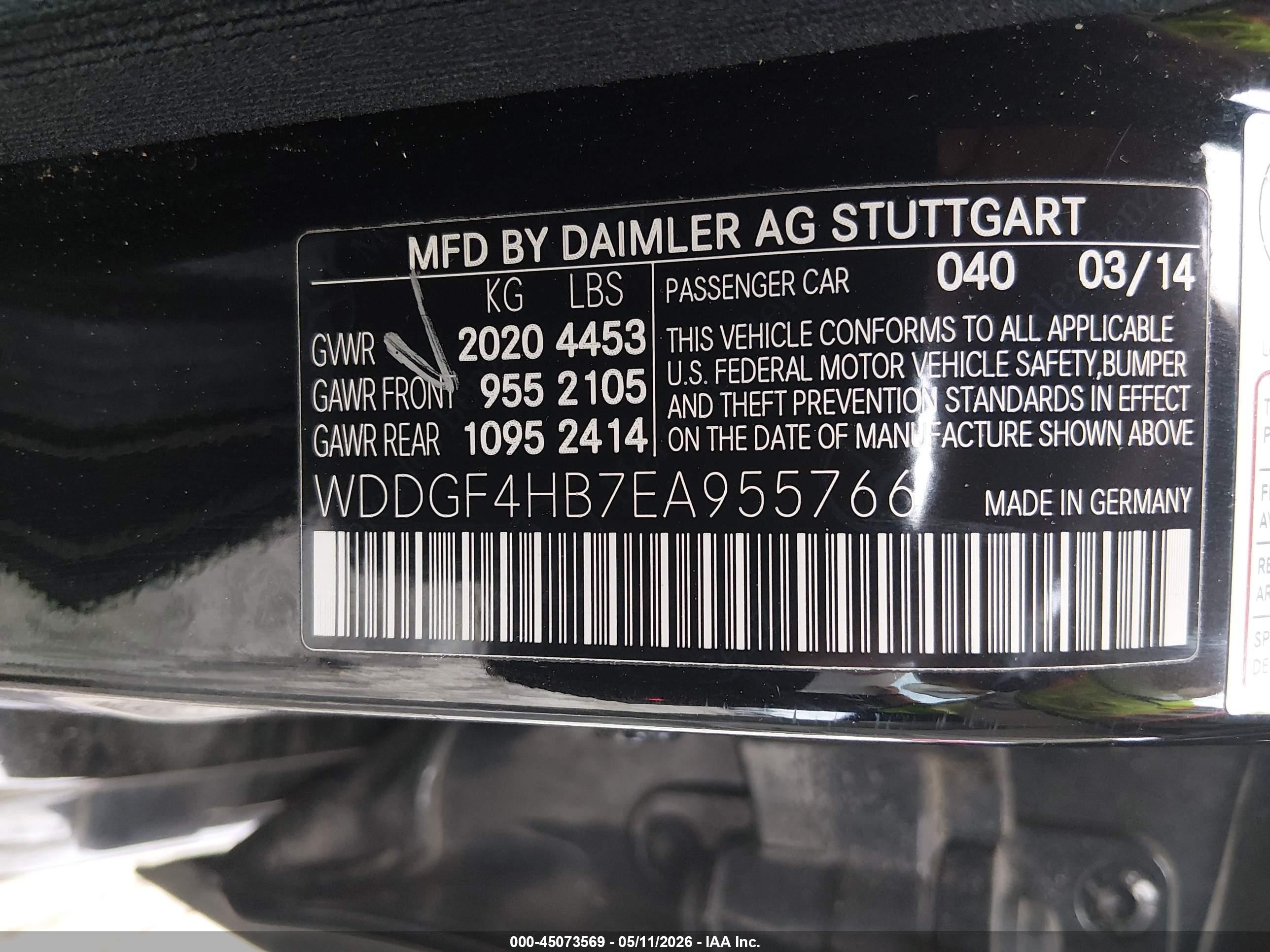 2014 Mercedes-benz C 250 Sport Black vin: WDDGF4HB7EA955766