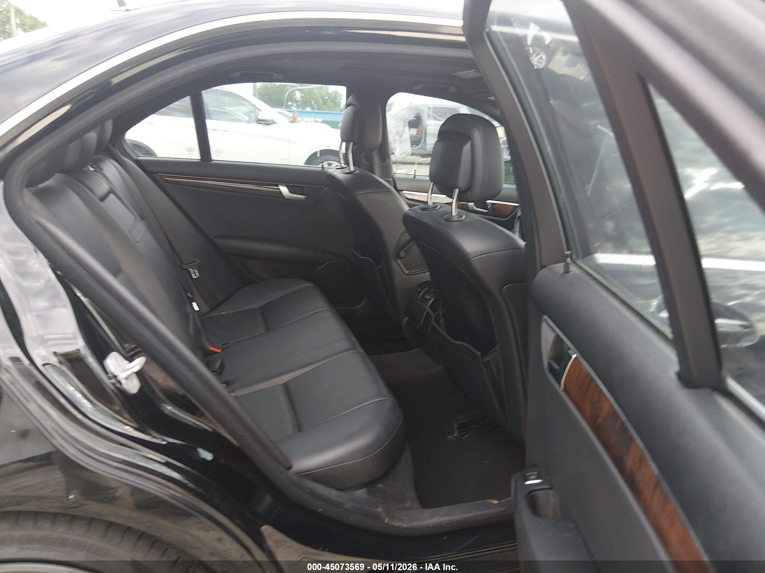 2014 Mercedes-benz C 250 Sport Black vin: WDDGF4HB7EA955766