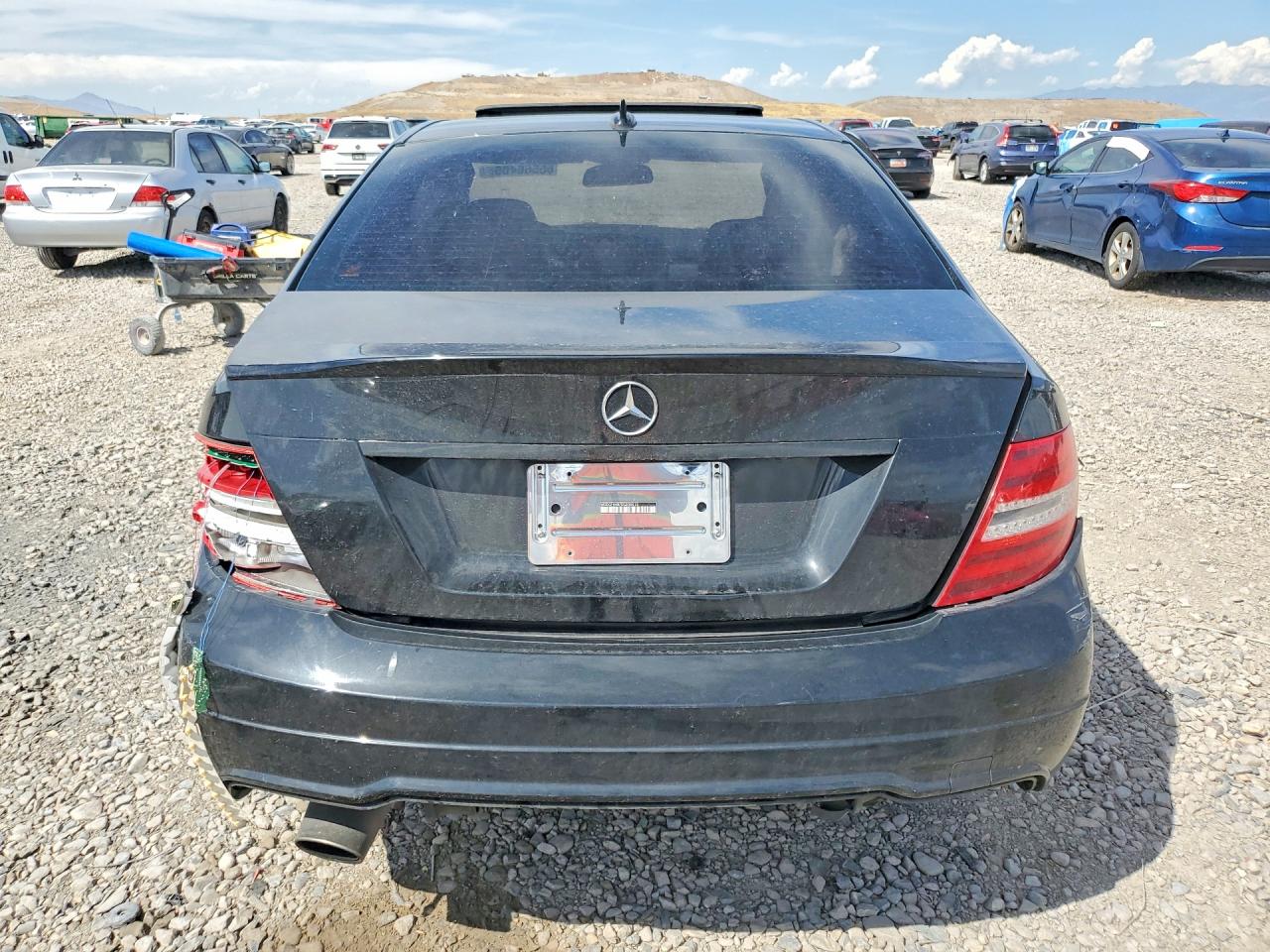2014 Mercedes-benz C 250 Black vin: WDDGF4HB7EG208813