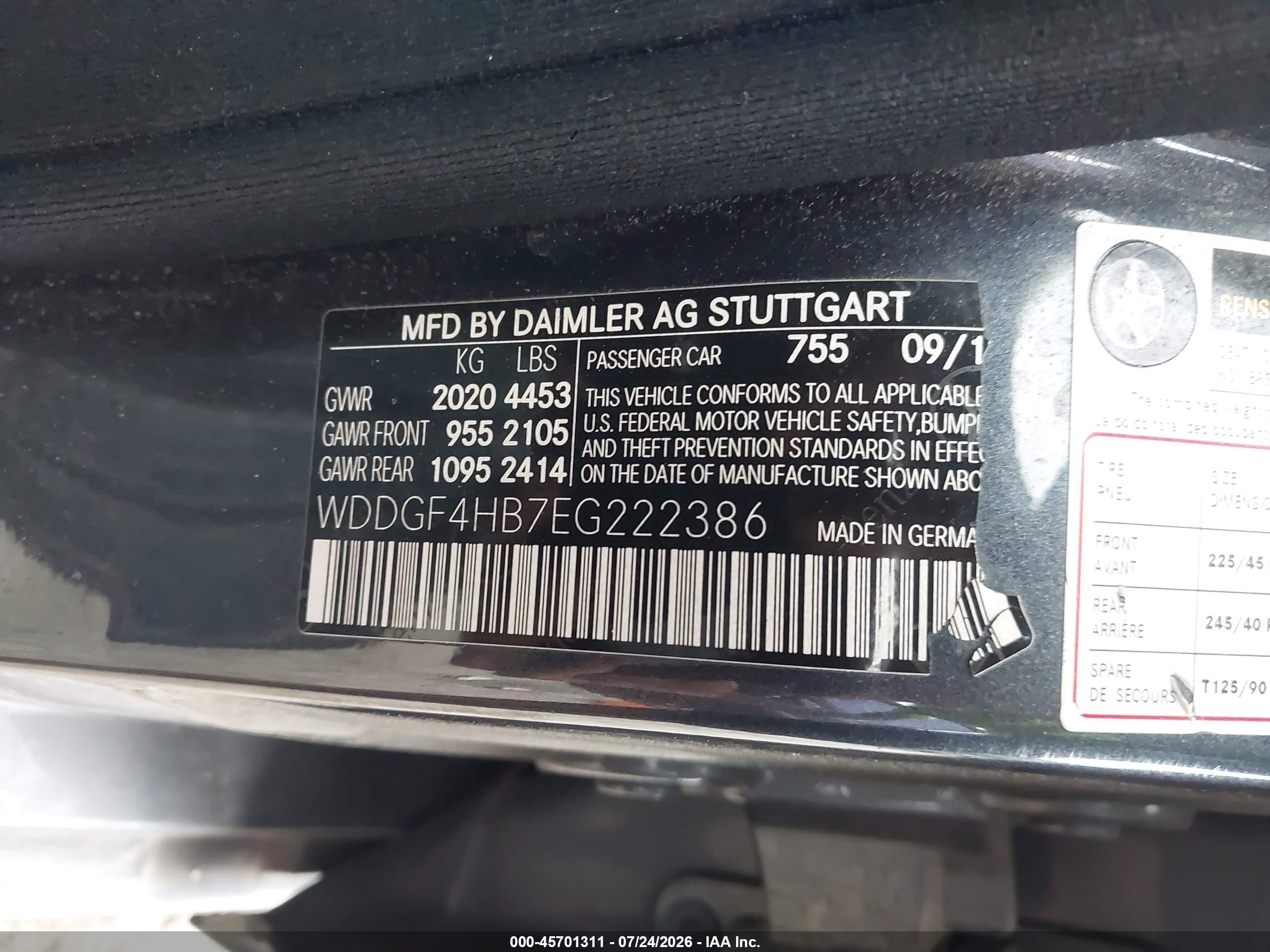 2014 Mercedes-benz C 250 Sport Gray vin: WDDGF4HB7EG222386