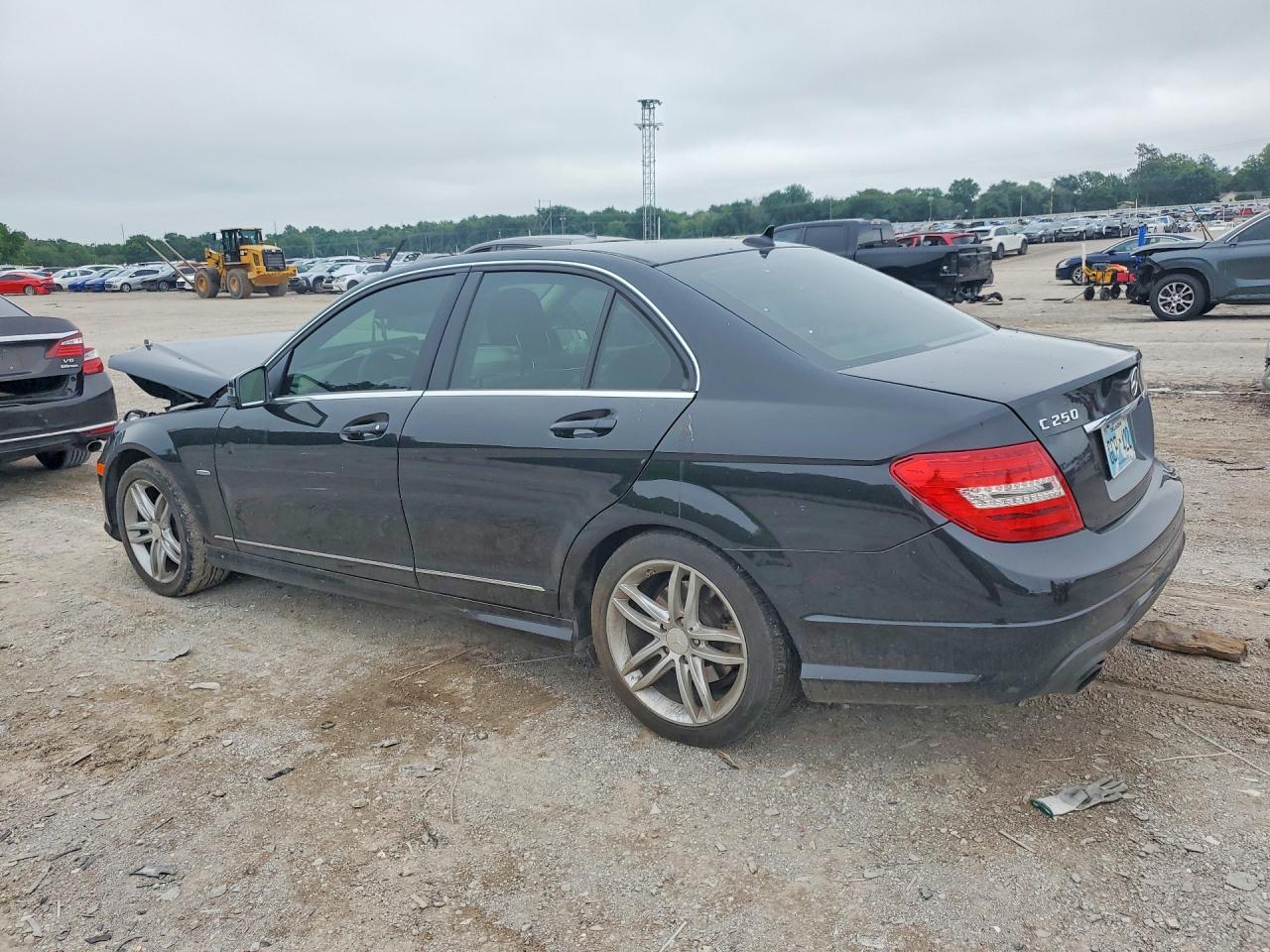 2012 Mercedes-benz C 250 Black vin: WDDGF4HB8CA636454