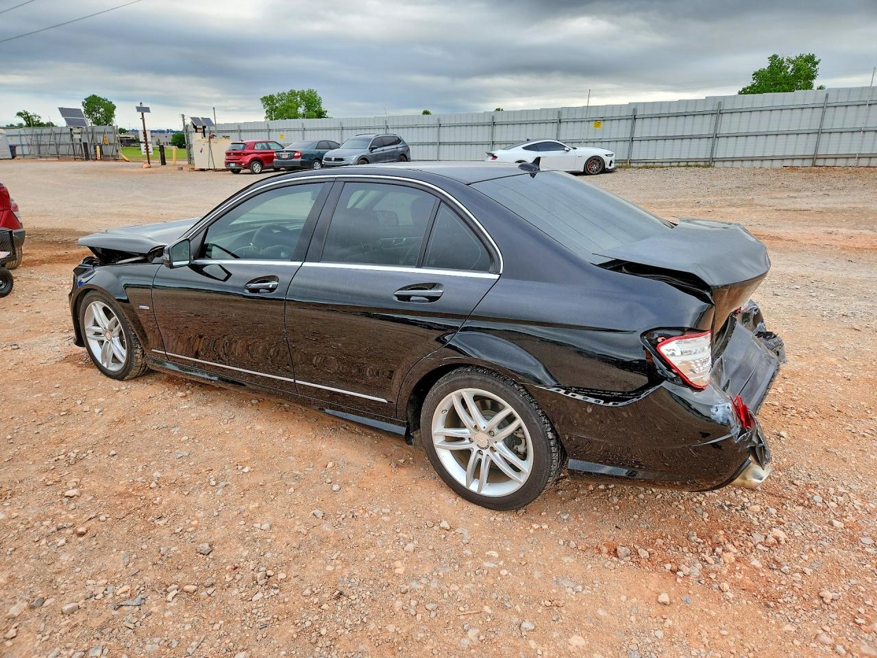 2012 Mercedes Benz C 250 Black vin: WDDGF4HB8CR213438