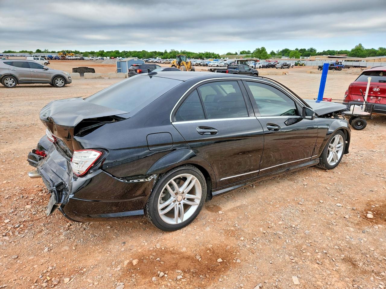 2012 Mercedes Benz C 250 Black vin: WDDGF4HB8CR213438