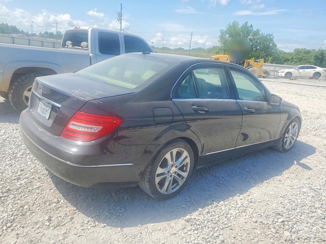 2012 Mercedes-benz C 250 Black vin: WDDGF4HB8CR236542