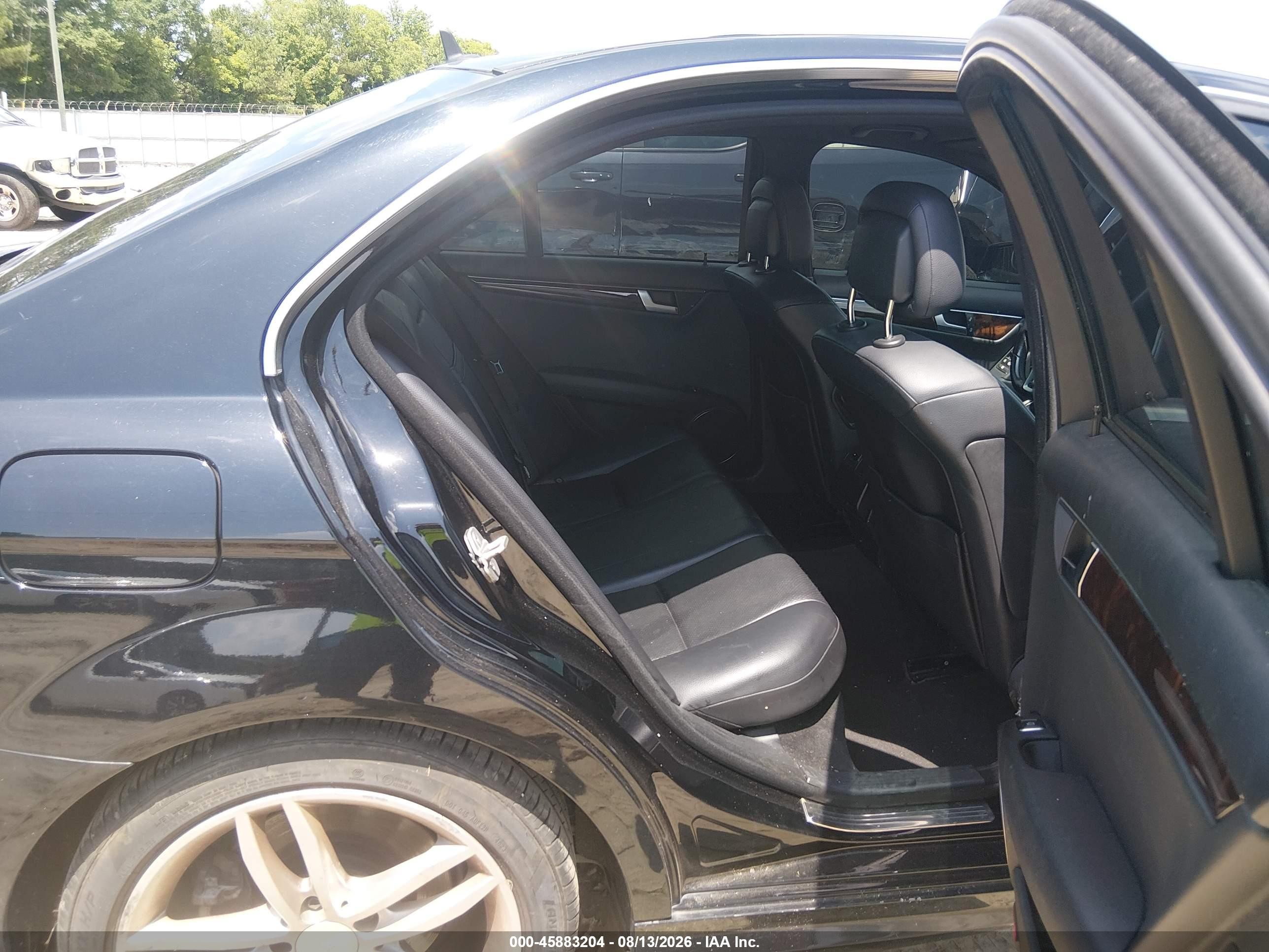 2013 Mercedes-benz C 250 Sport Black vin: WDDGF4HB8DA831231