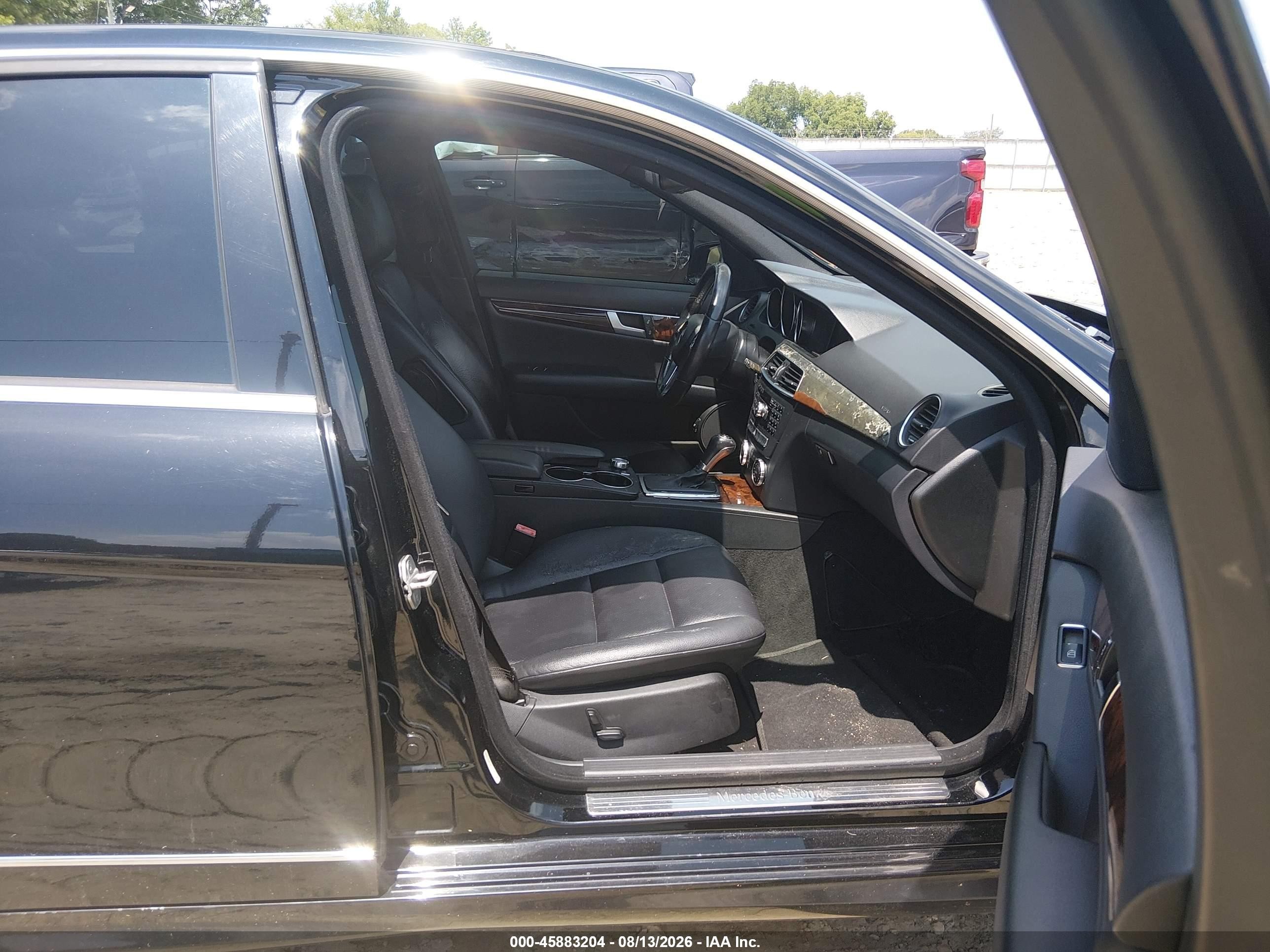 2013 Mercedes-benz C 250 Sport Black vin: WDDGF4HB8DA831231