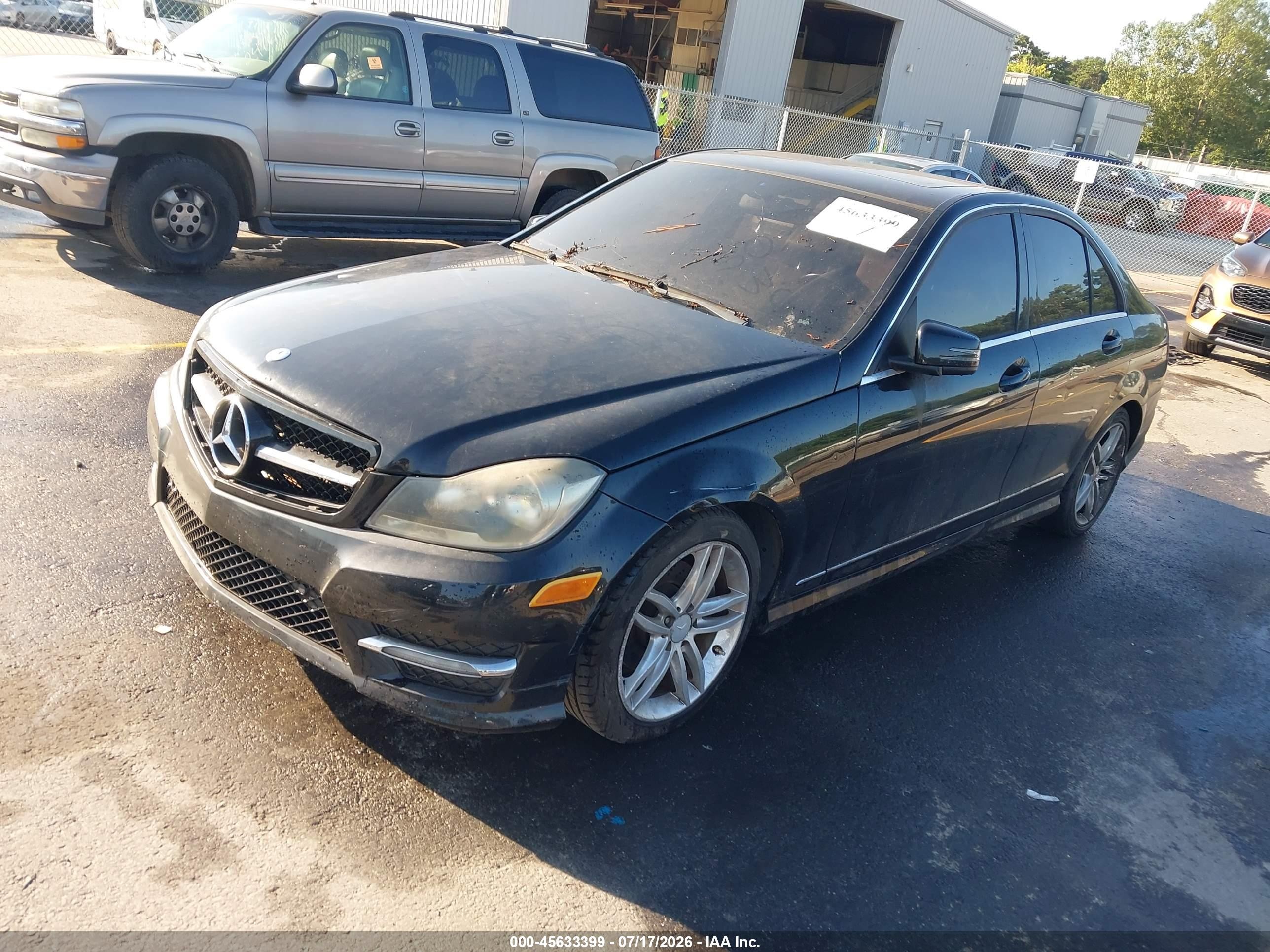 2013 Mercedes-benz C 250 Sport Black vin: WDDGF4HB8DF971217