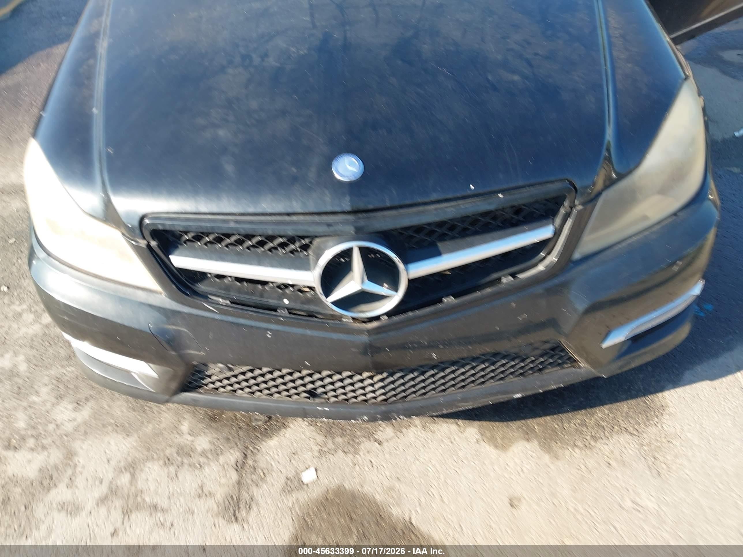 2013 Mercedes-benz C 250 Sport Black vin: WDDGF4HB8DF971217