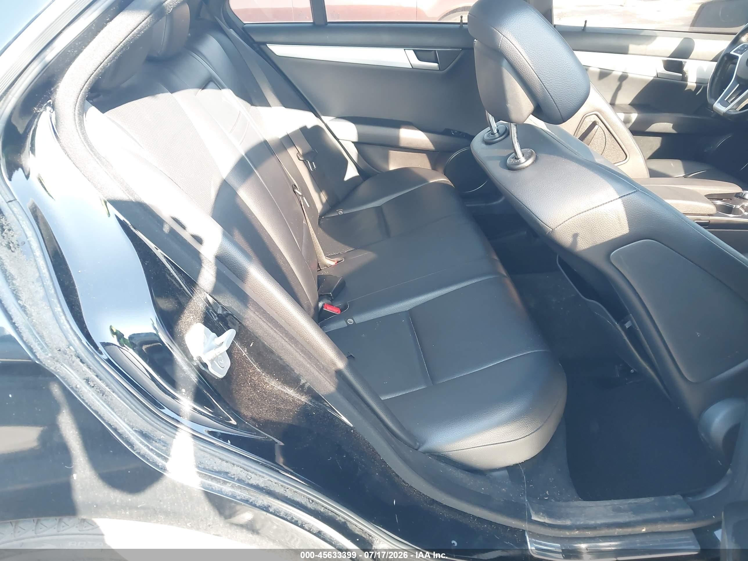 2013 Mercedes-benz C 250 Sport Black vin: WDDGF4HB8DF971217