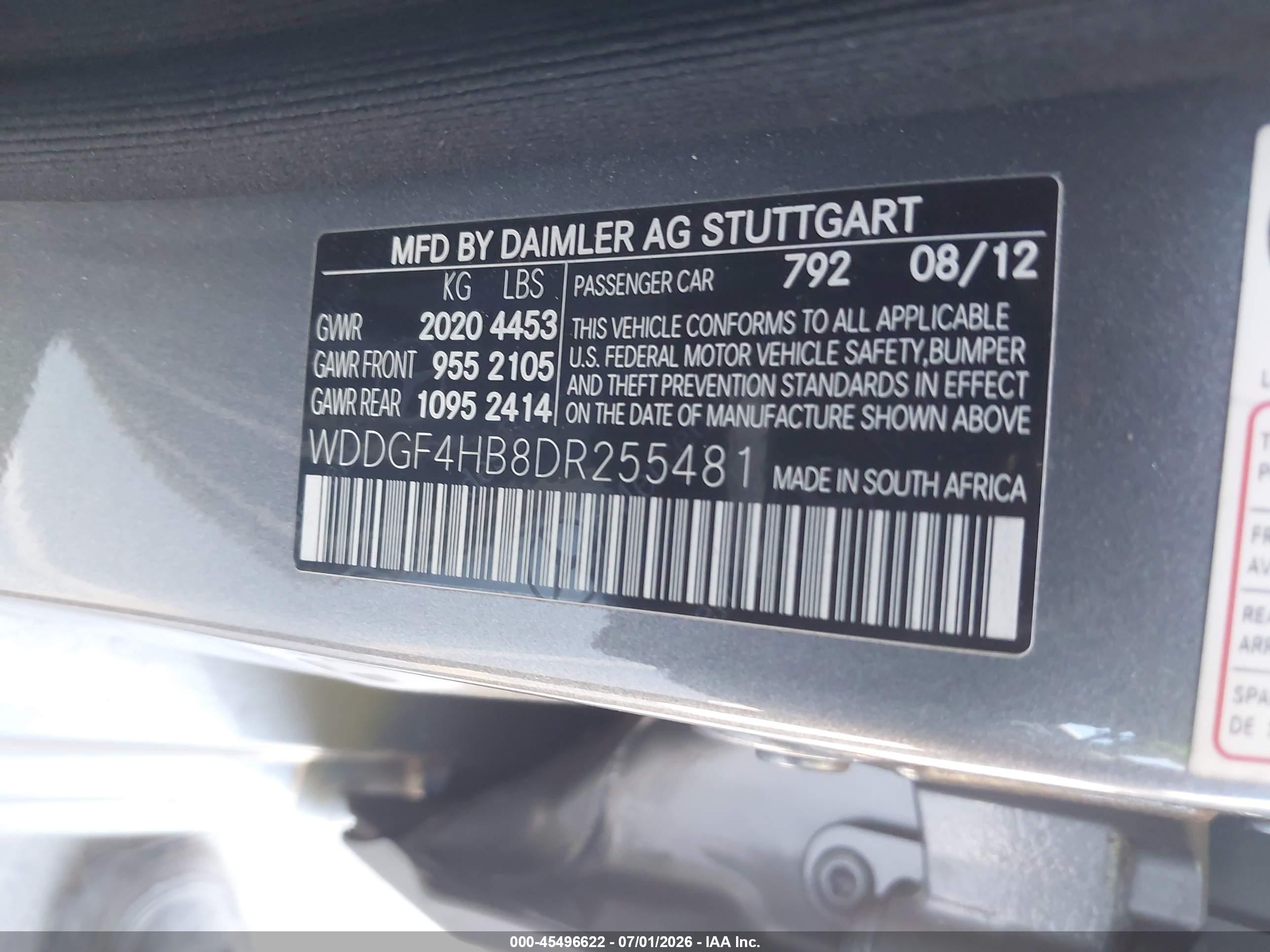 2013 Mercedes-benz C 250 Sport Gray vin: WDDGF4HB8DR255481
