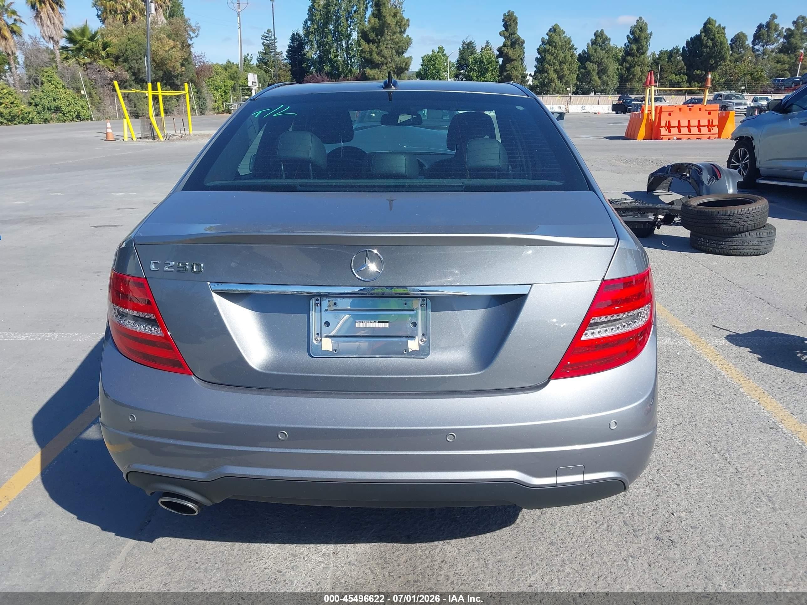 2013 Mercedes-benz C 250 Sport Gray vin: WDDGF4HB8DR255481