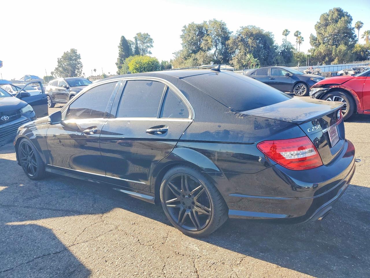 2013 Mercedes-benz C 250 Black vin: WDDGF4HB8DR258025