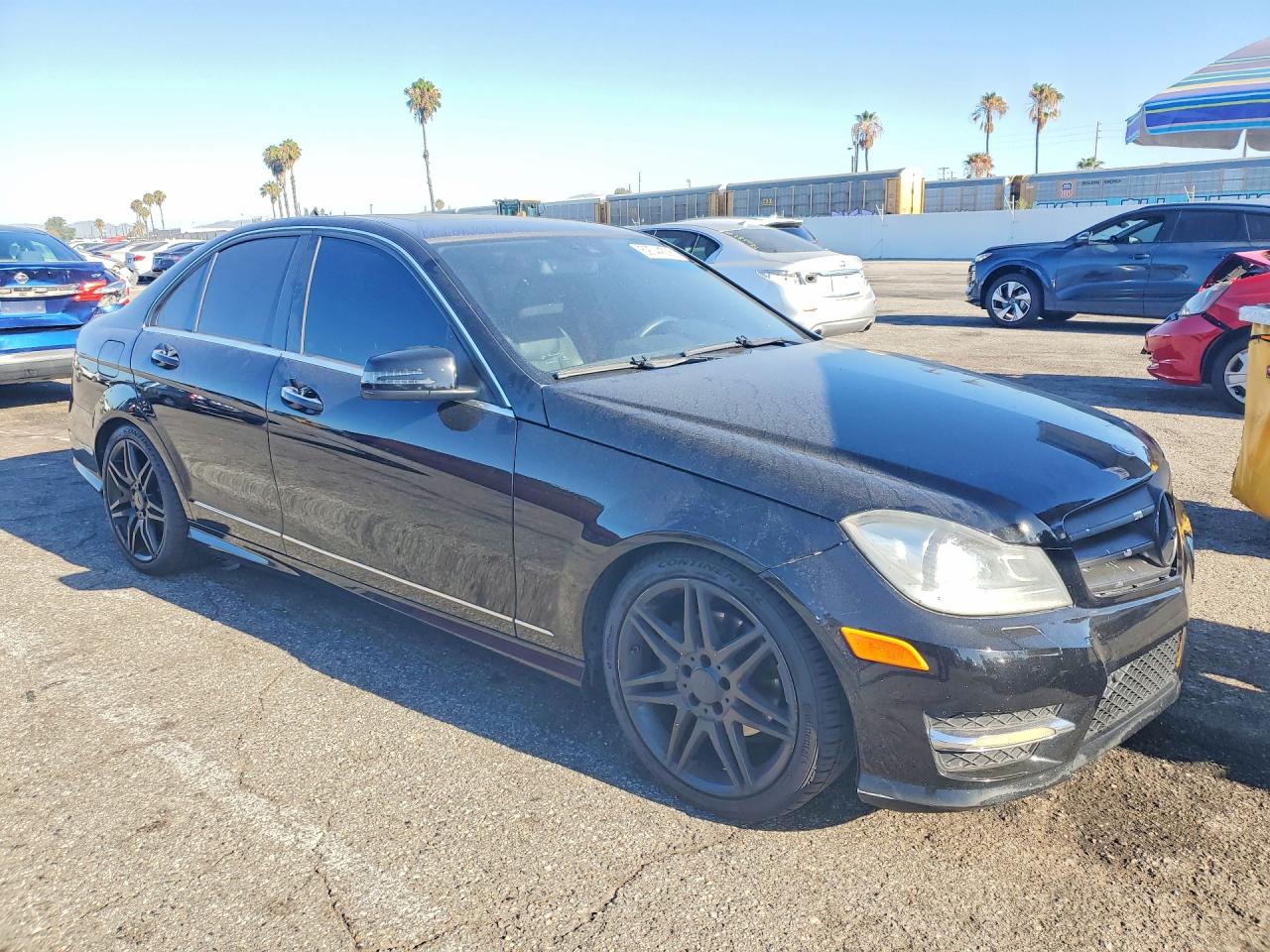2013 Mercedes-benz C 250 Black vin: WDDGF4HB8DR258025