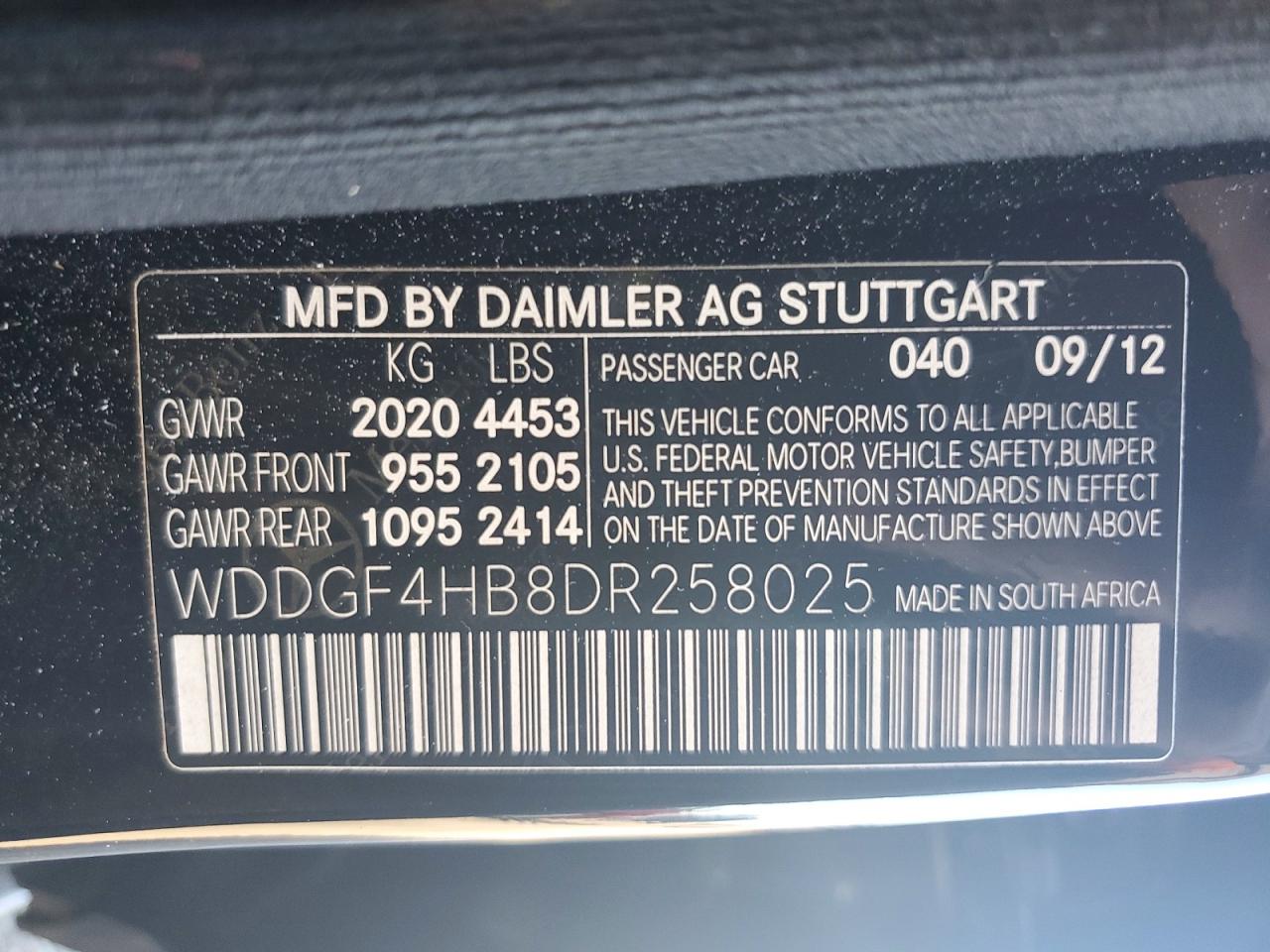 2013 Mercedes-benz C 250 Black vin: WDDGF4HB8DR258025