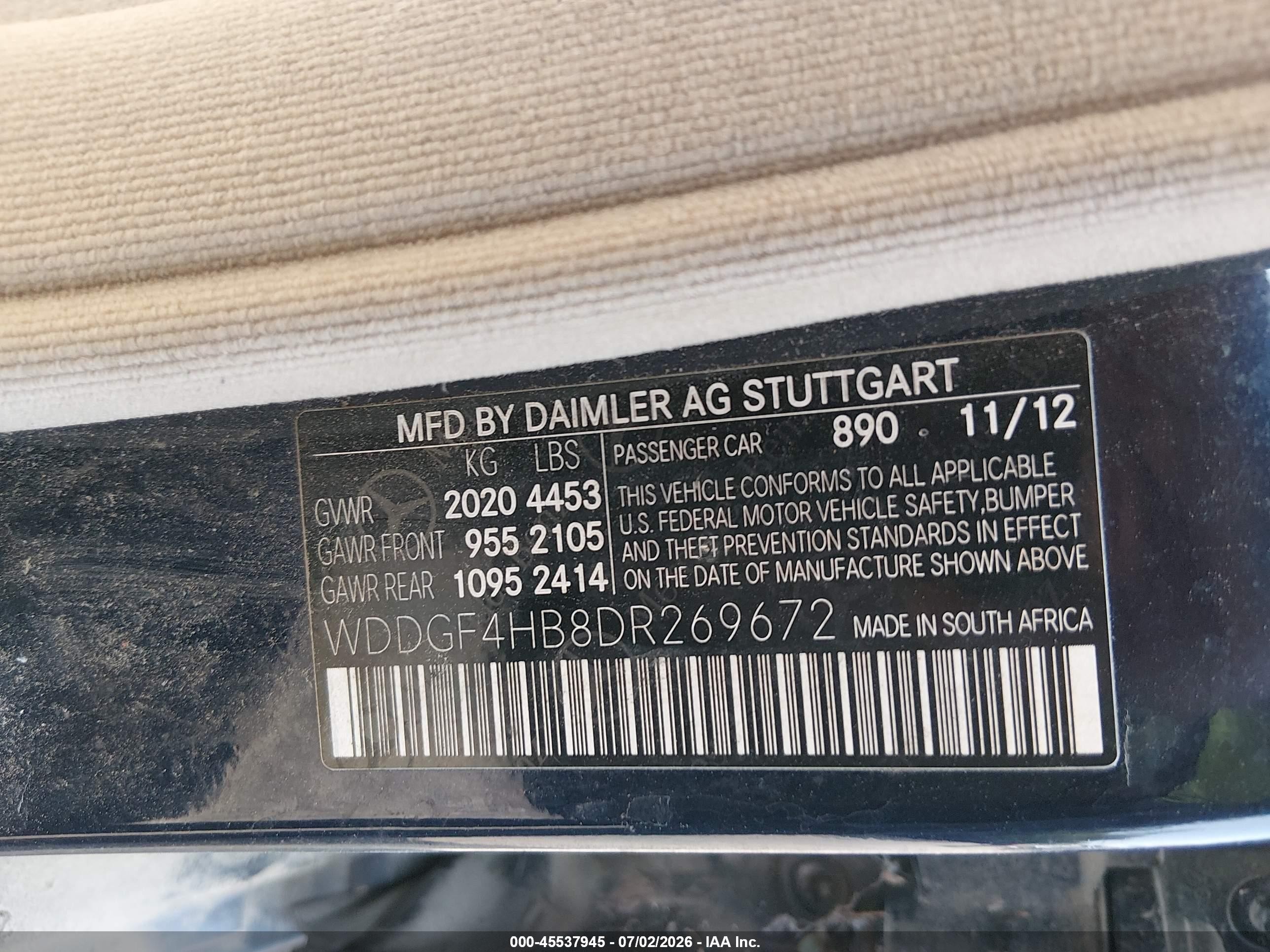 2013 Mercedes-benz C 250 Sport Dark Blue vin: WDDGF4HB8DR269672