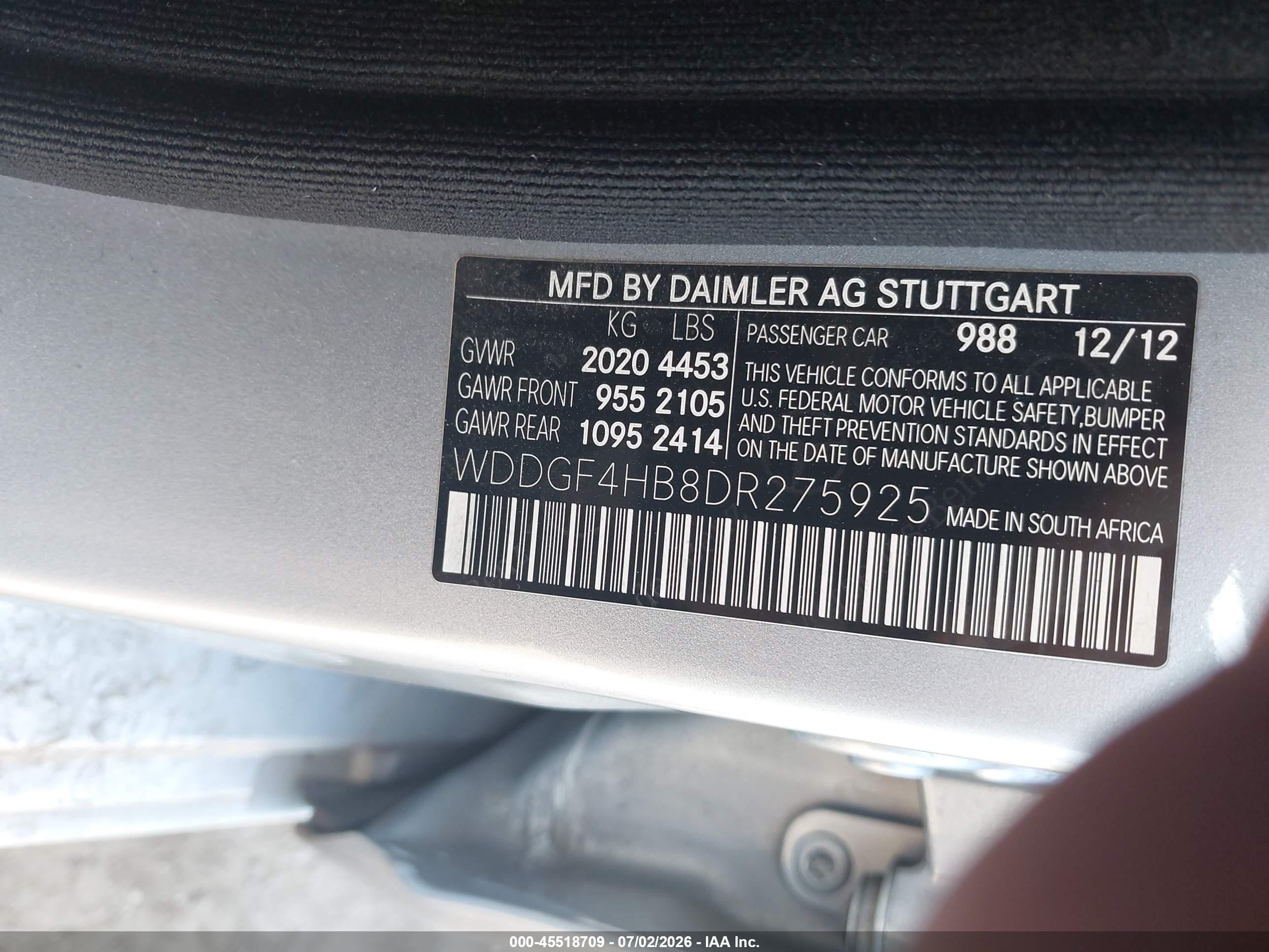 2013 Mercedes-benz C 250 Sport Silver vin: WDDGF4HB8DR275925