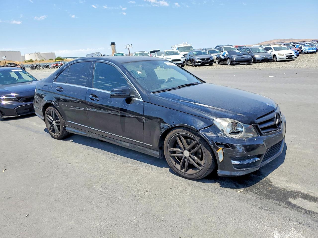 2013 Mercedes-benz C 250 Black vin: WDDGF4HB8DR279831
