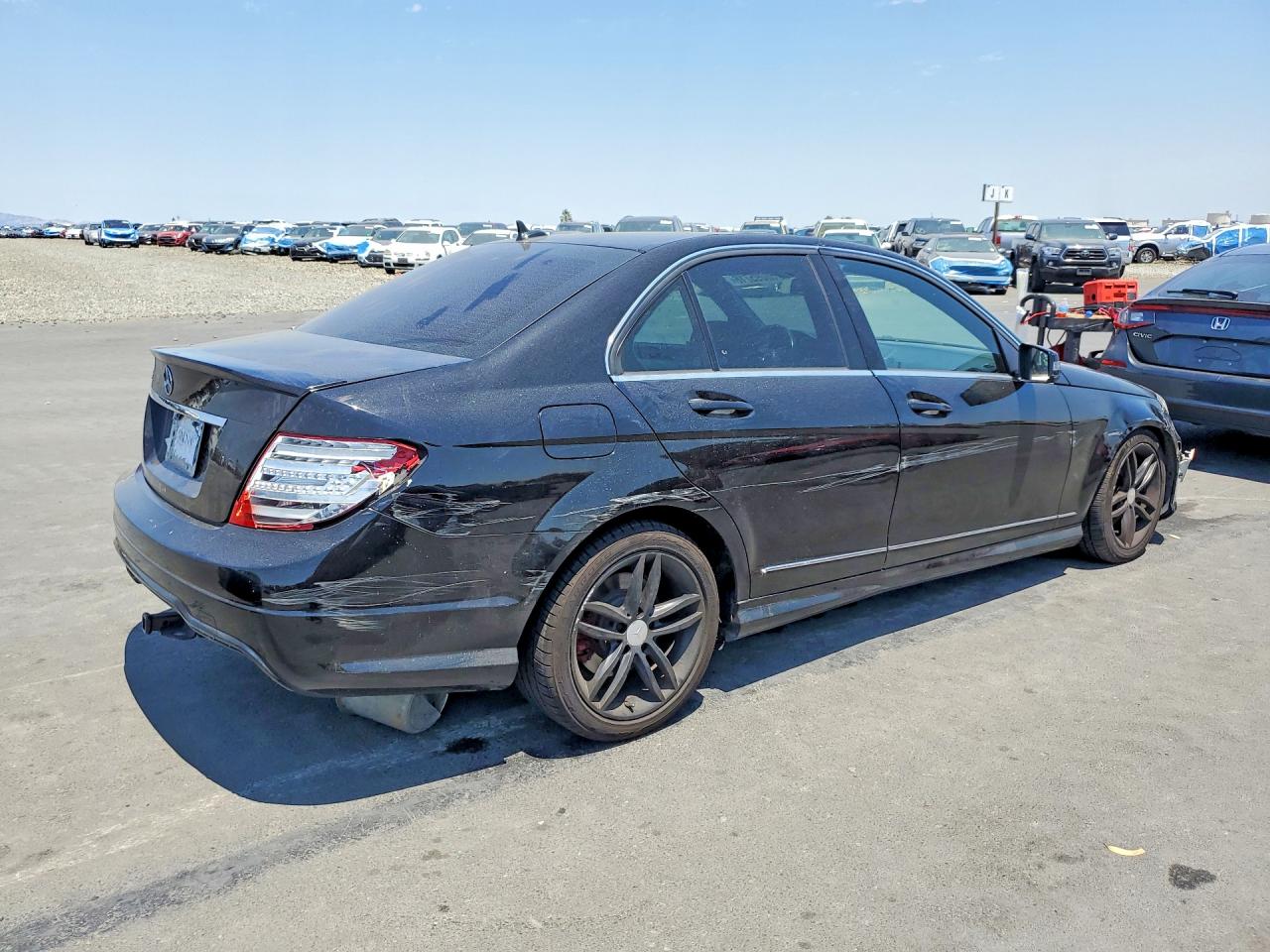 2013 Mercedes-benz C 250 Black vin: WDDGF4HB8DR279831