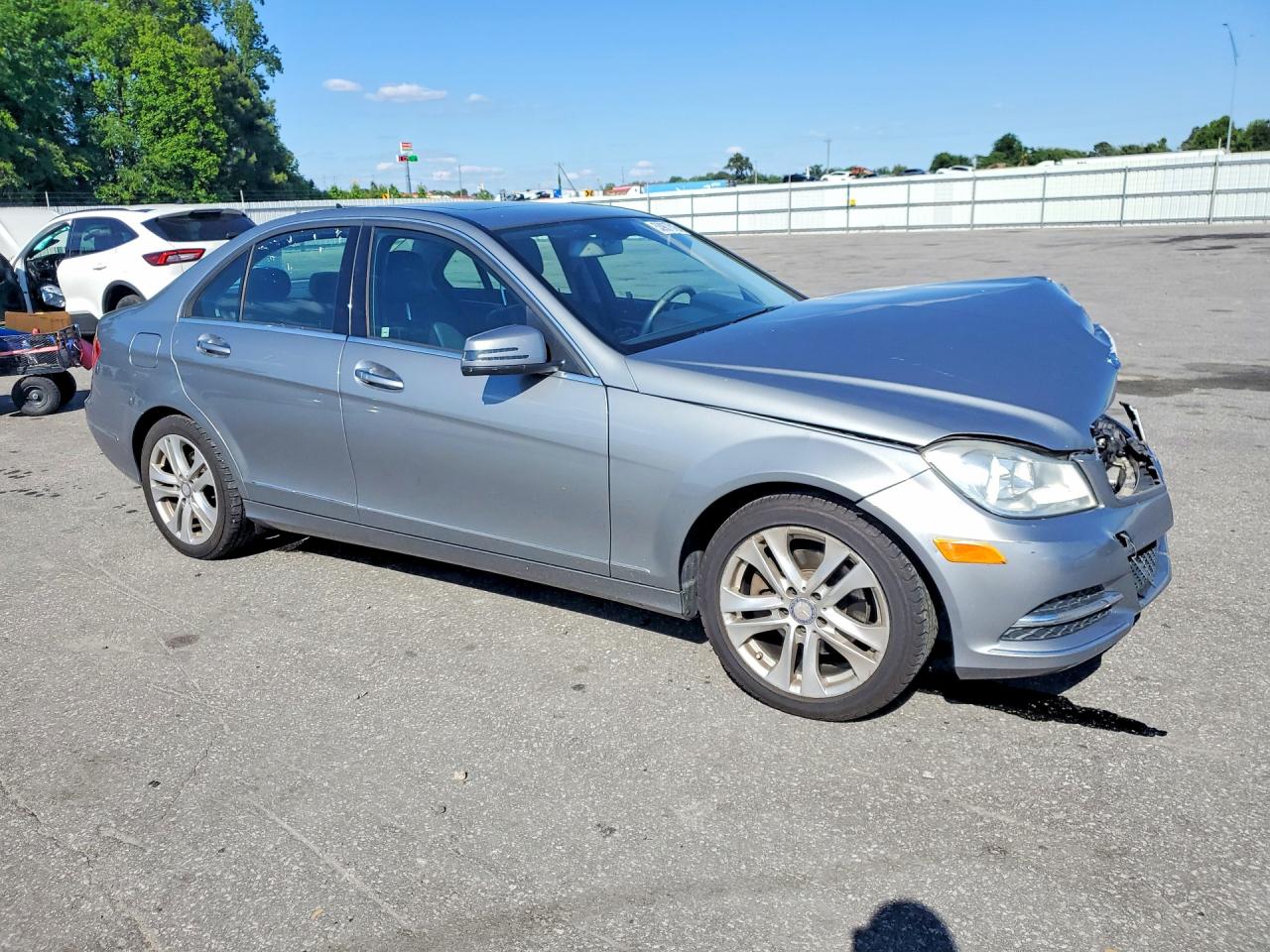 2014 Mercedes-benz C 250 Gray vin: WDDGF4HB8EA924199