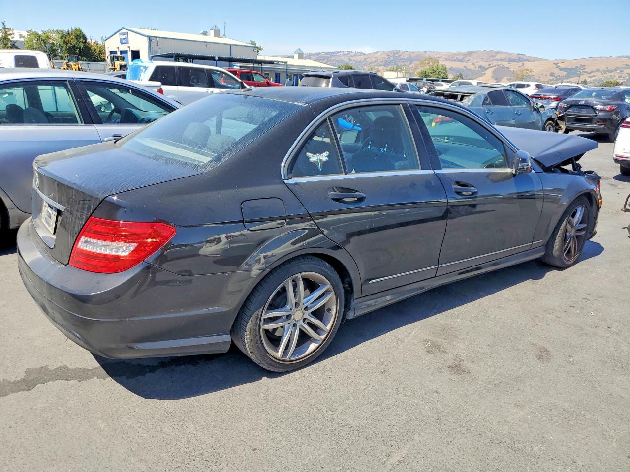 2014 Mercedes-benz C 250 Black vin: WDDGF4HB8EA945697