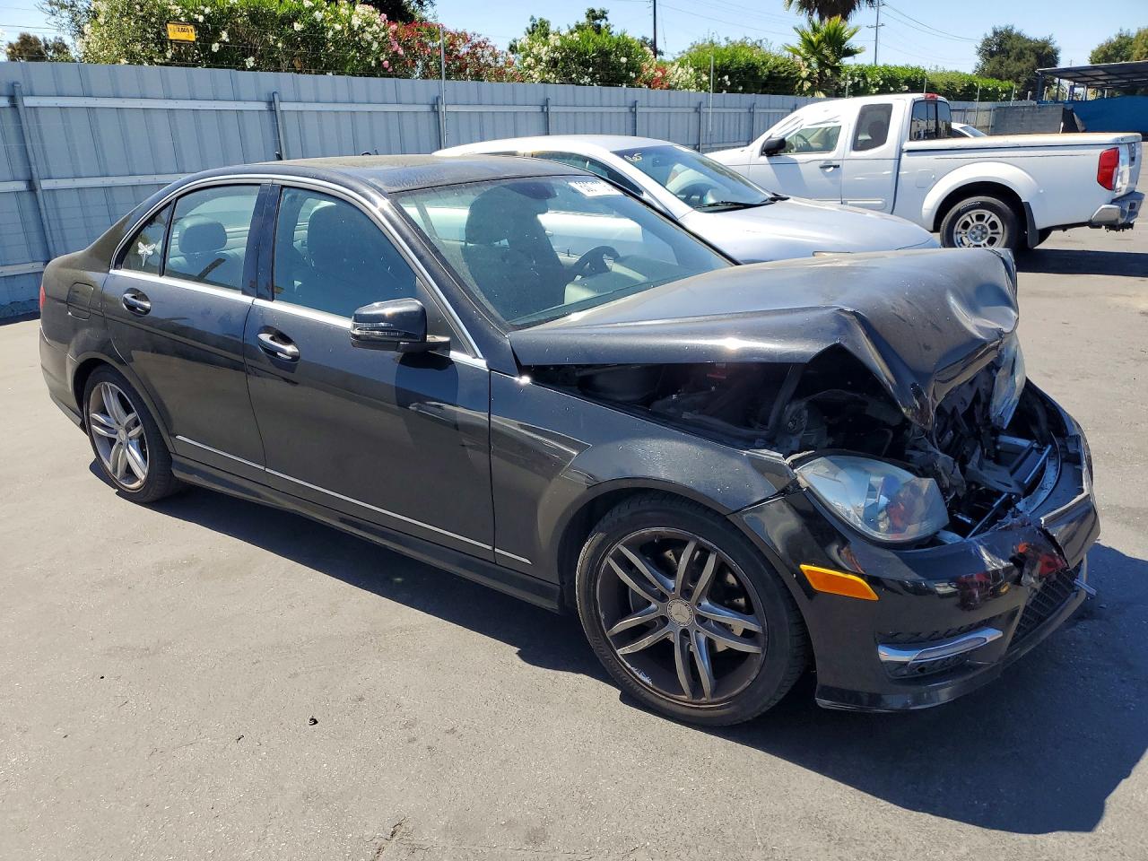 2014 Mercedes-benz C 250 Black vin: WDDGF4HB8EA945697