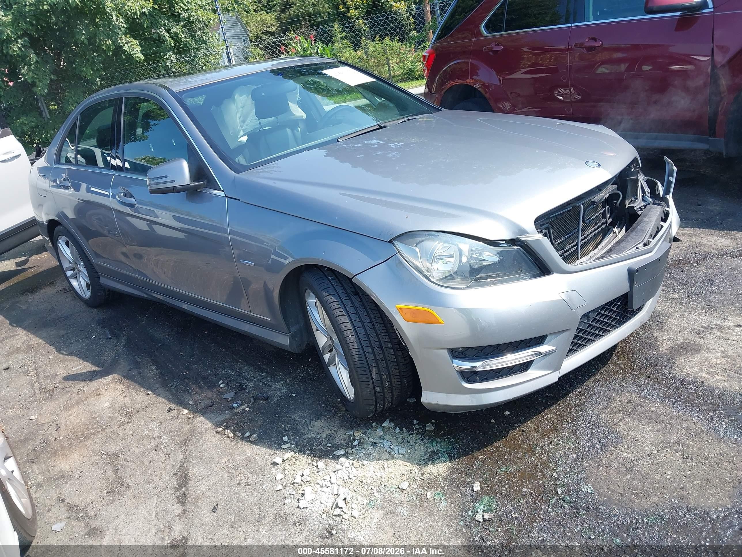 2012 Mercedes-benz C 250 Luxury/sport Silver vin: WDDGF4HB9CA629951