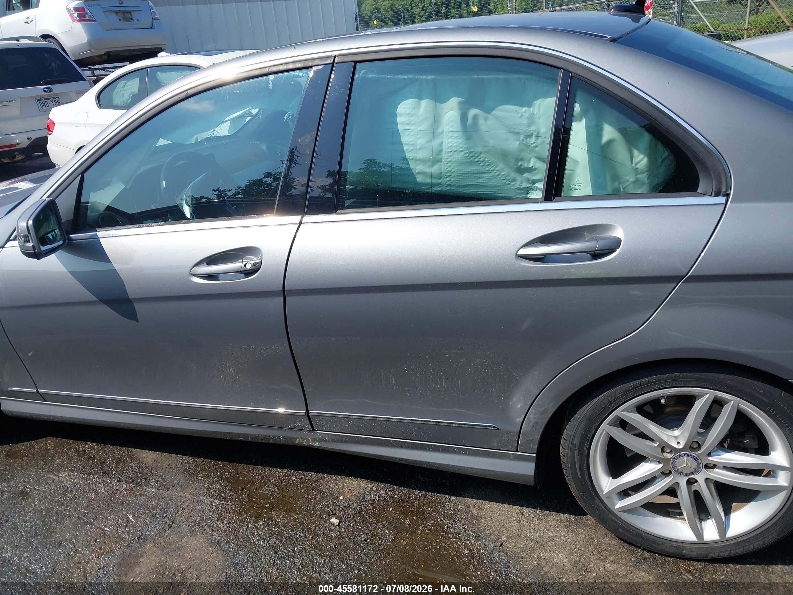 2012 Mercedes-benz C 250 Luxury/sport Silver vin: WDDGF4HB9CA629951