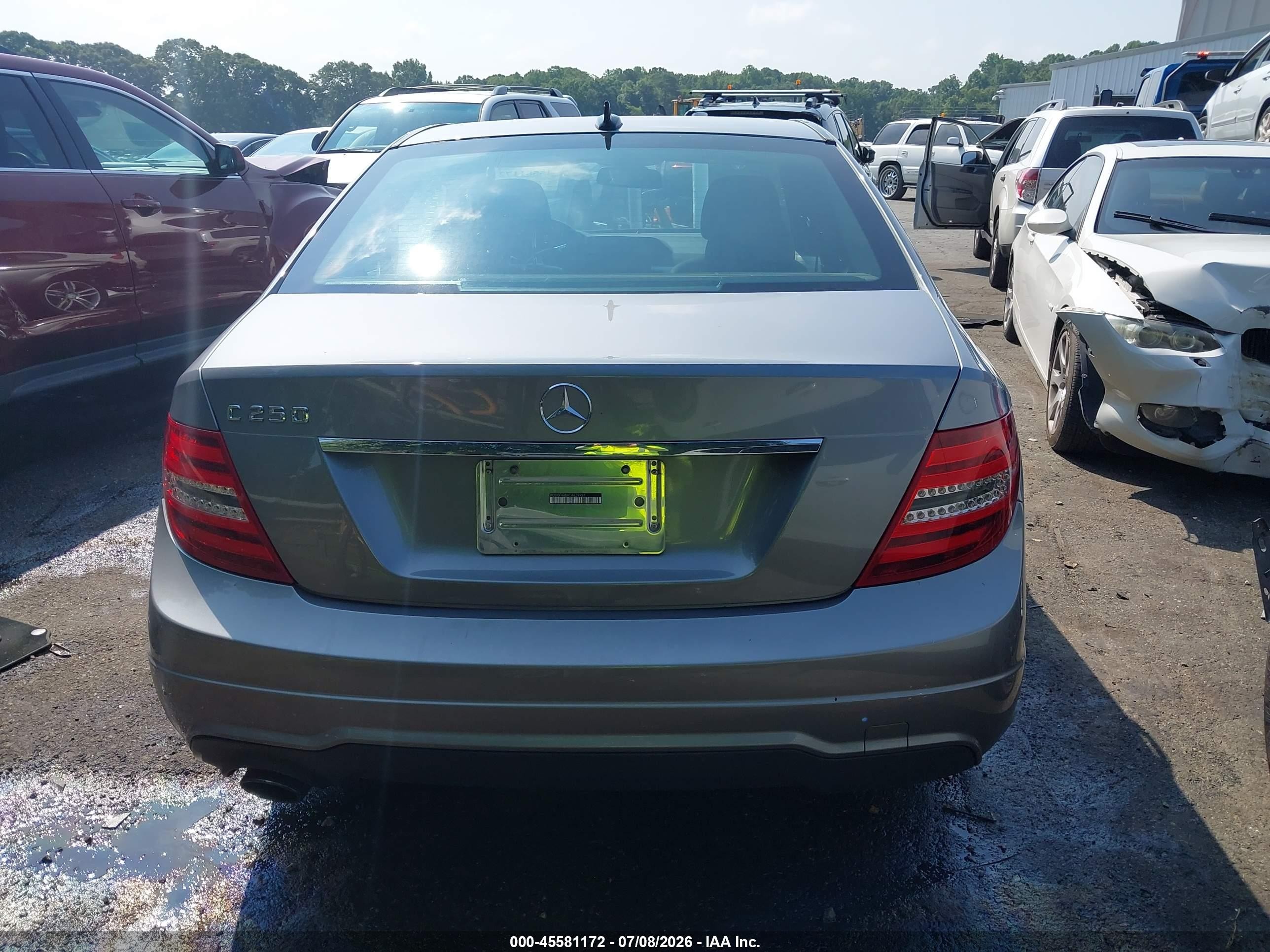2012 Mercedes-benz C 250 Luxury/sport Silver vin: WDDGF4HB9CA629951