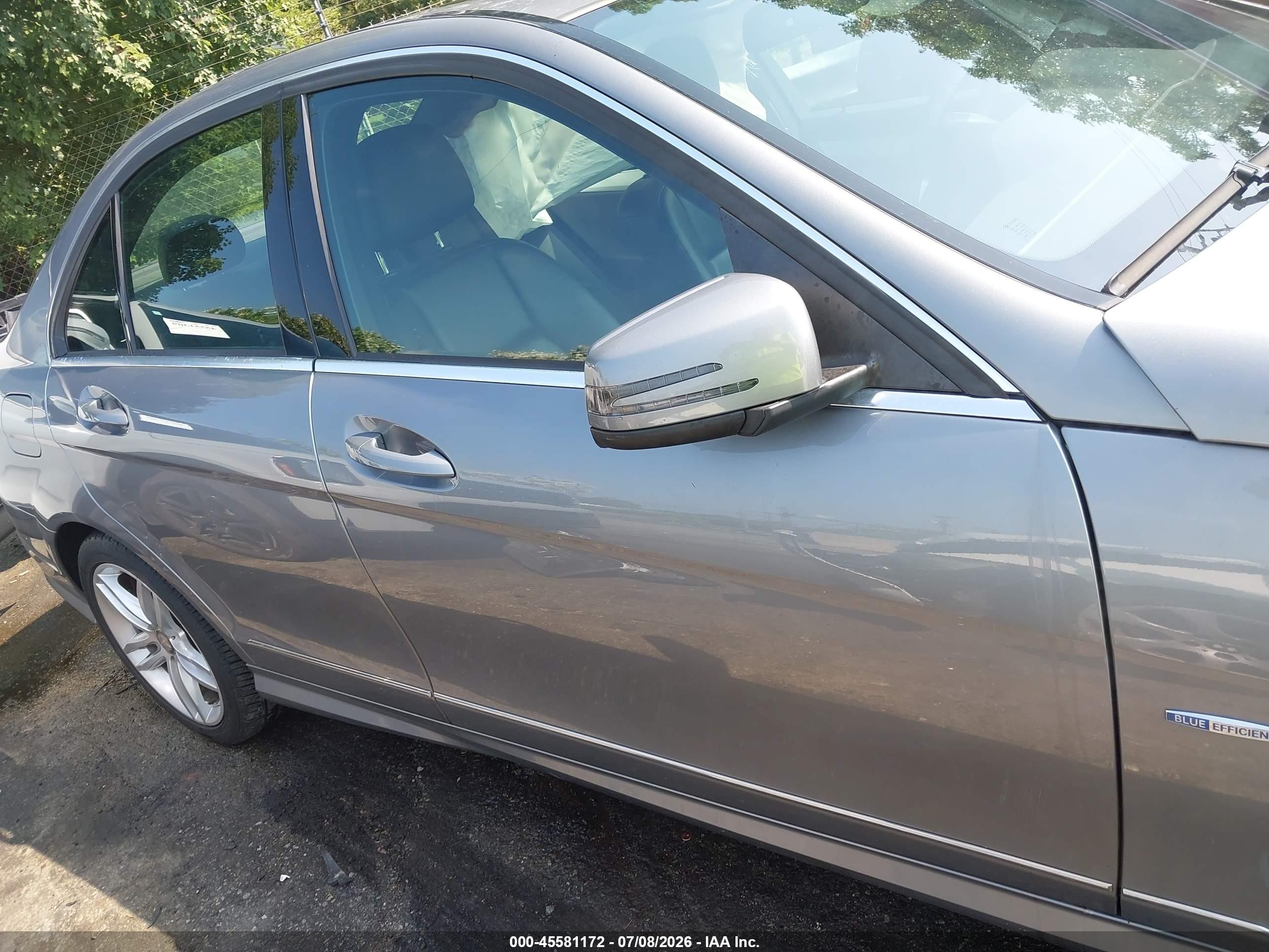 2012 Mercedes-benz C 250 Luxury/sport Silver vin: WDDGF4HB9CA629951