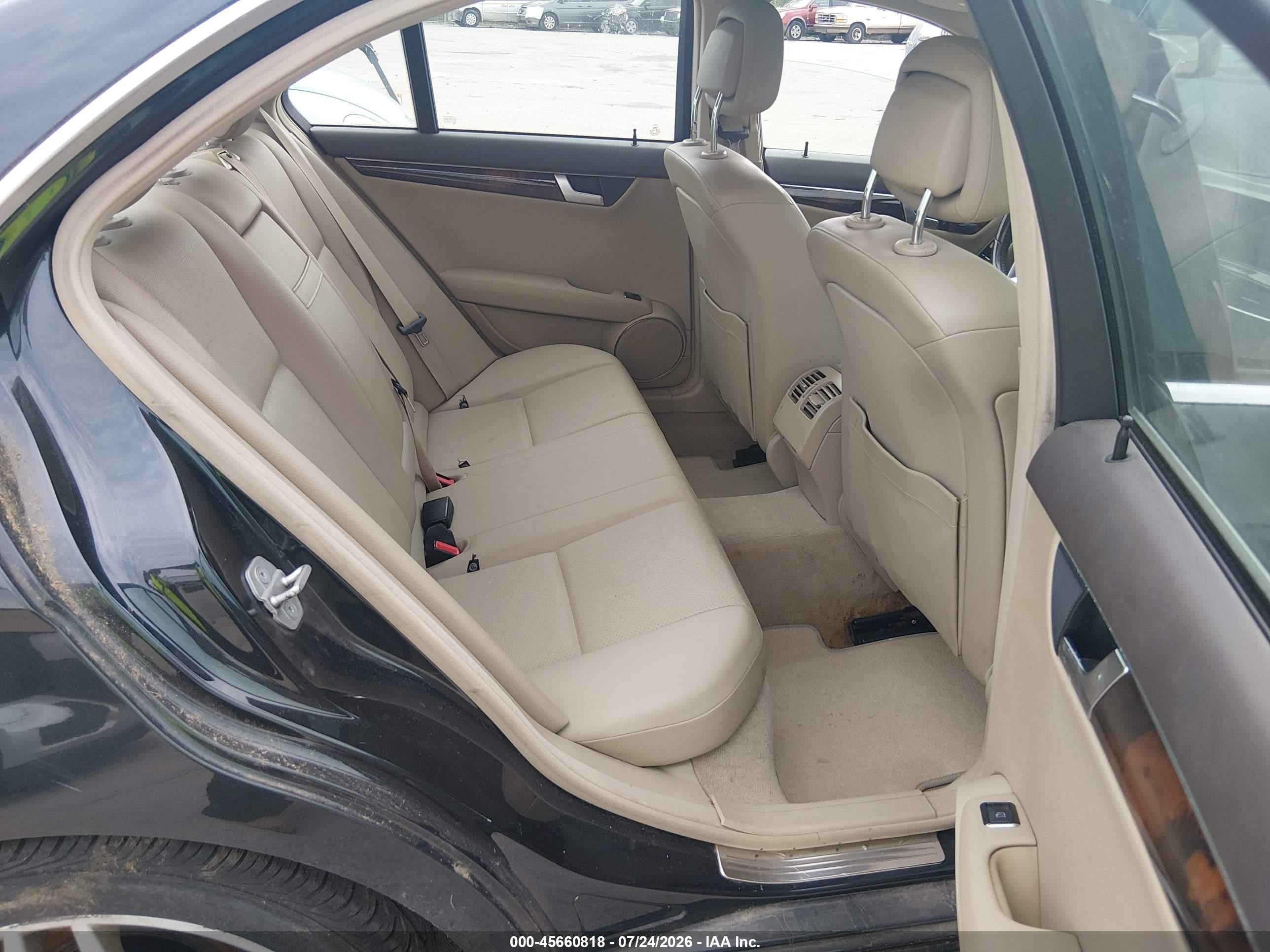 2012 Mercedes-benz C 250 Sport Black vin: WDDGF4HB9CA635796