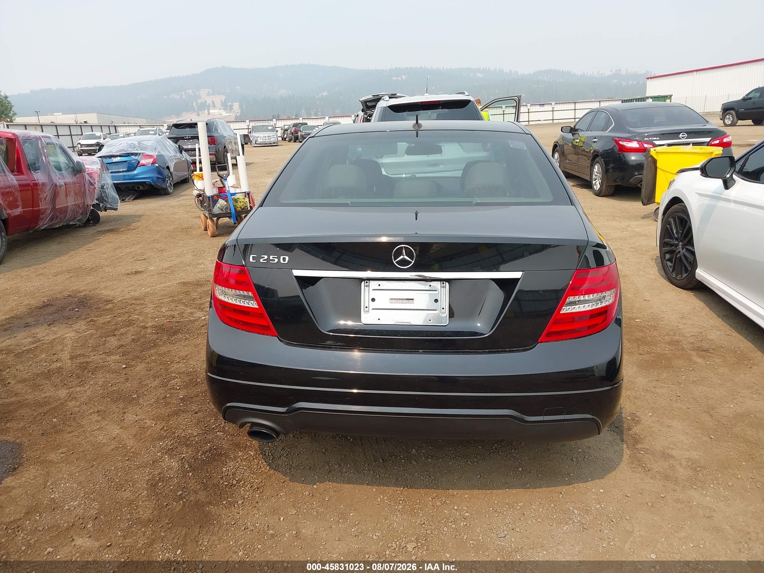2012 Mercedes-benz C 250 Sport Black vin: WDDGF4HB9CA710352