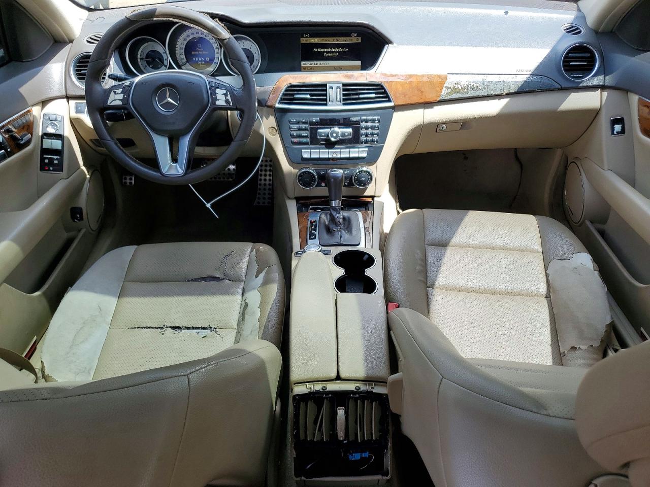 2012 Mercedes-benz C 250 Black vin: WDDGF4HB9CR214288