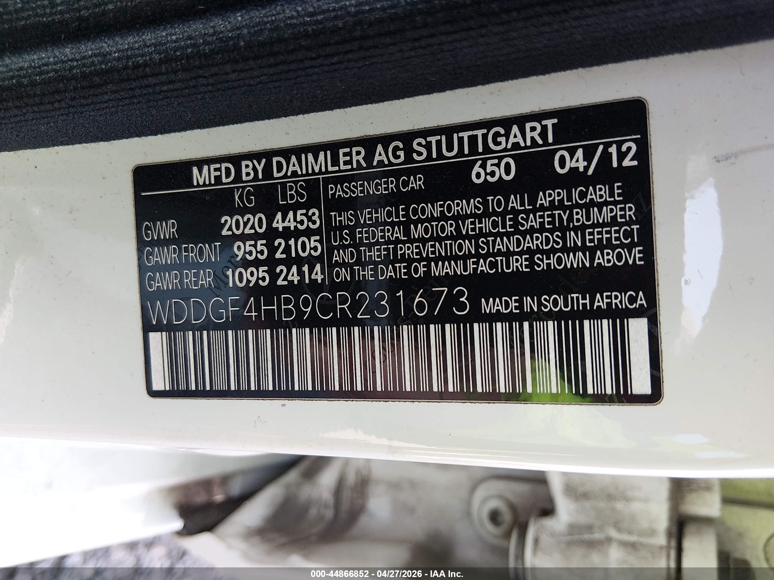 2012 Mercedes-benz C 250 Sport White vin: WDDGF4HB9CR231673