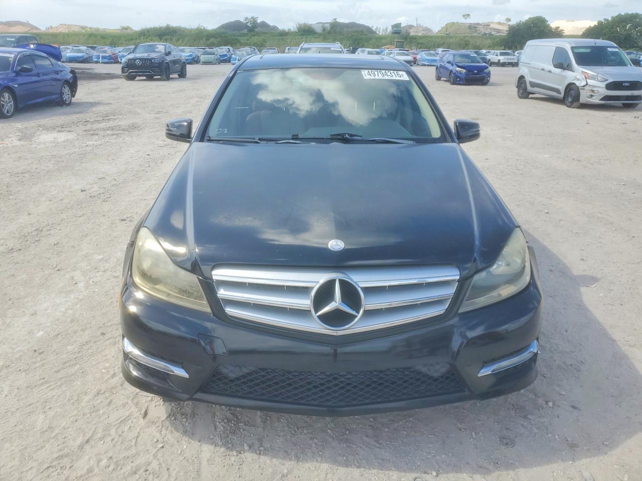 2012 Mercedes-benz C 250 Black vin: WDDGF4HB9CR232791
