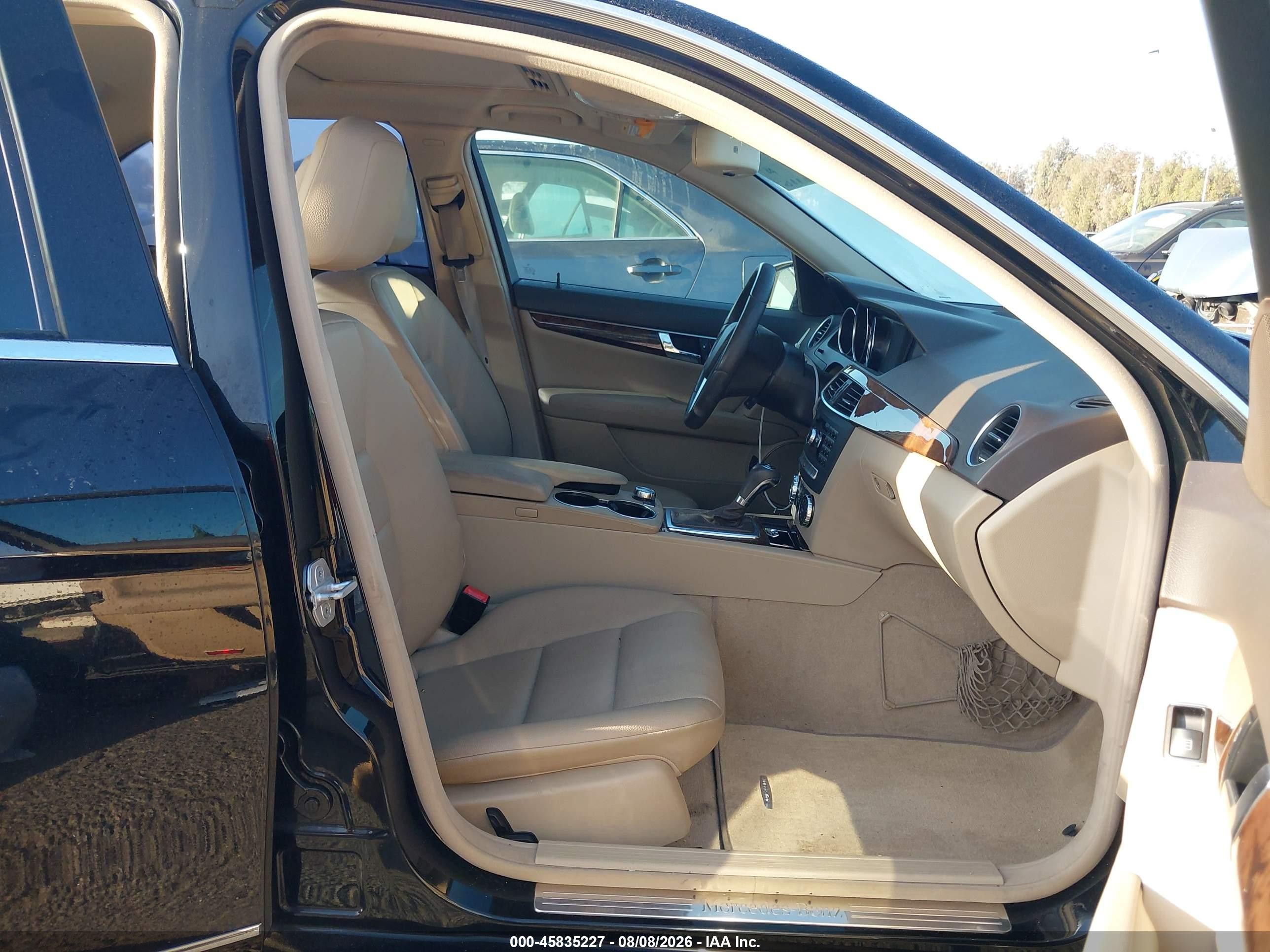 2013 Mercedes-benz C 250 Sport Black vin: WDDGF4HB9DA767703