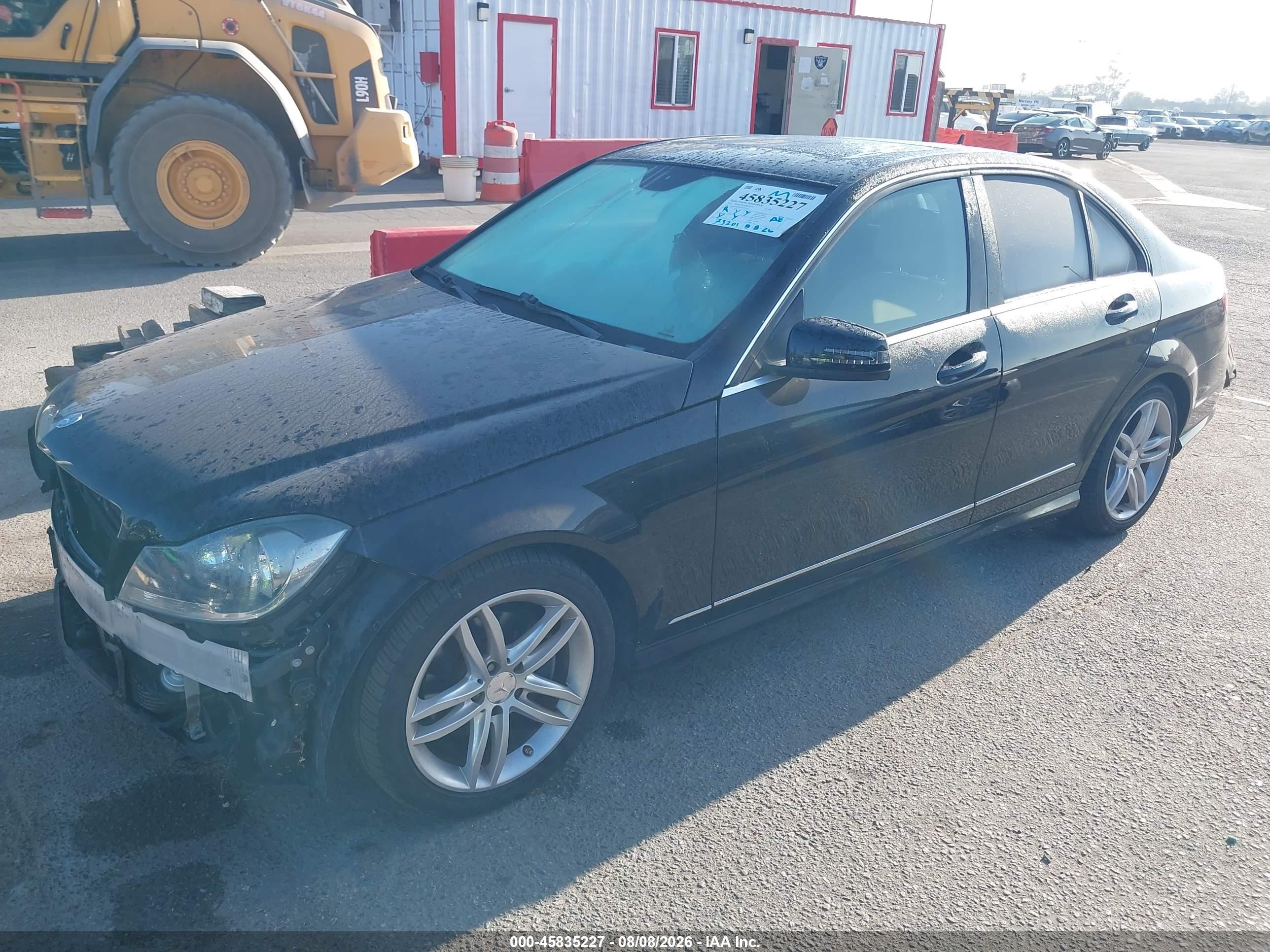 2013 Mercedes-benz C 250 Sport Black vin: WDDGF4HB9DA767703