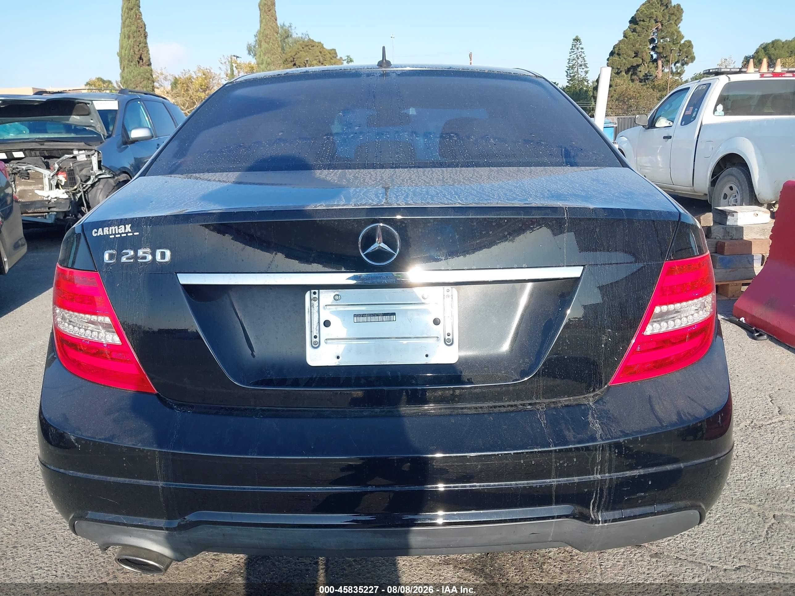 2013 Mercedes-benz C 250 Sport Black vin: WDDGF4HB9DA767703