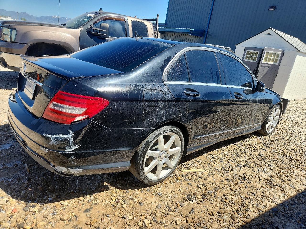 2013 Mercedes-benz C 250 Black vin: WDDGF4HB9DR263783