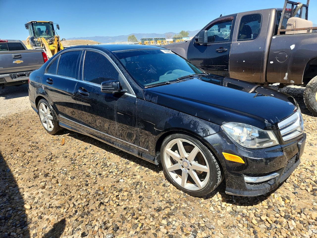 2013 Mercedes-benz C 250 Black vin: WDDGF4HB9DR263783