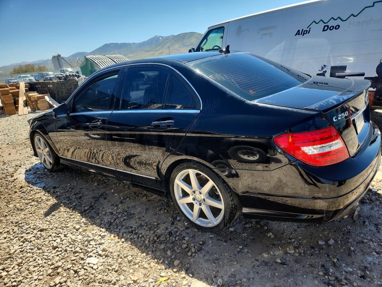 2013 Mercedes-benz C 250 Black vin: WDDGF4HB9DR263783